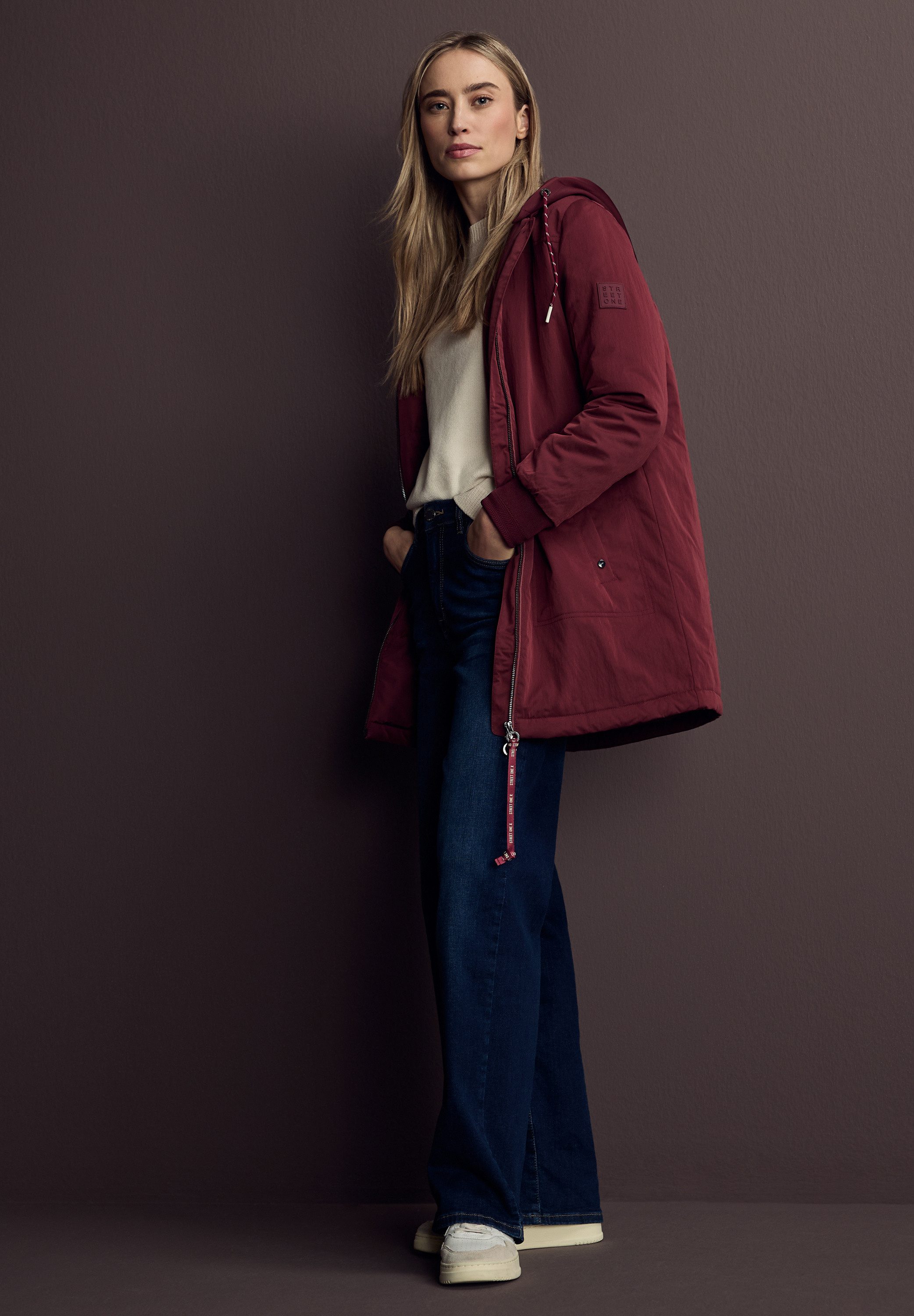 STREET ONE Blouson mit Kapuze mit Tunnelzugband