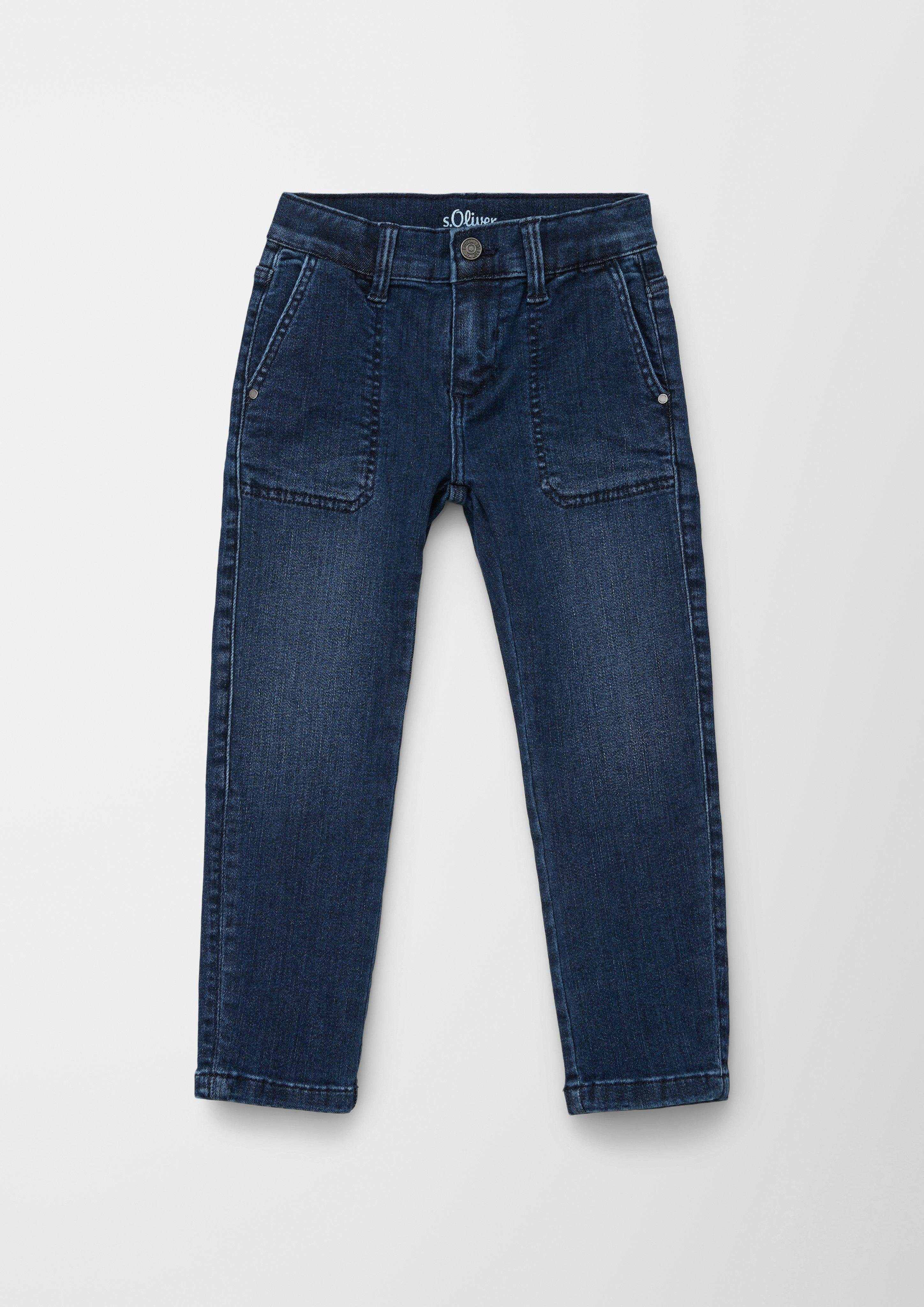 Pelle: Jeans mit verstellbarem Bund 5-Pocket-Jeans Waschung s.Oliver