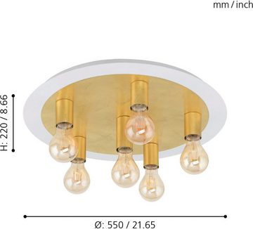 EGLO Deckenleuchte PASSANO, LED wechselbar, Warmweiß, Deckenlampe