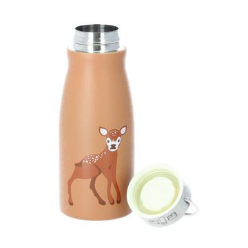 Isolierflasche Baby Deer Reh 300 ml doppelwandig braun