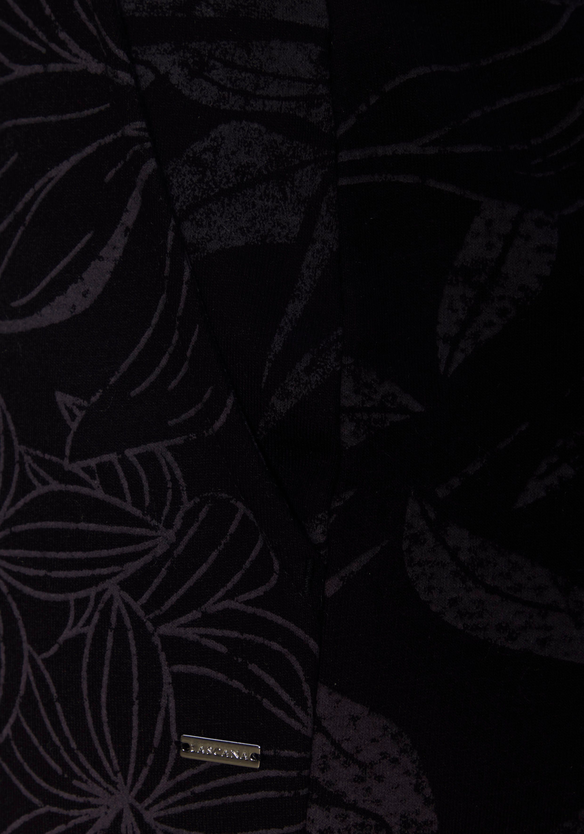 LASCANA Relaxshorts mit Alloverdruck, schwarz-allover-gemustert Loungeanzug floralem