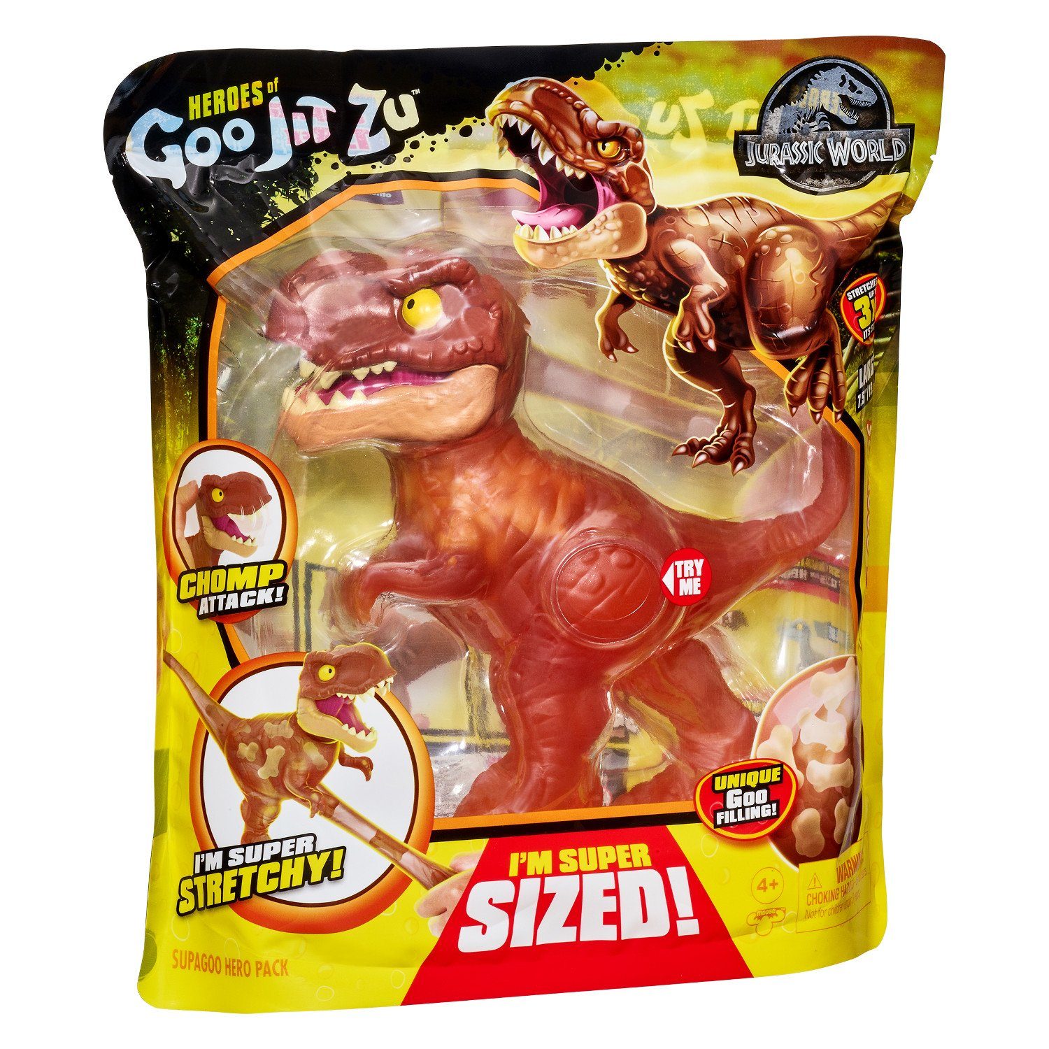 Moose Spielfigur GOJ41307, Goo Jit Zu Jurassic World Dinosaurier T-Rex