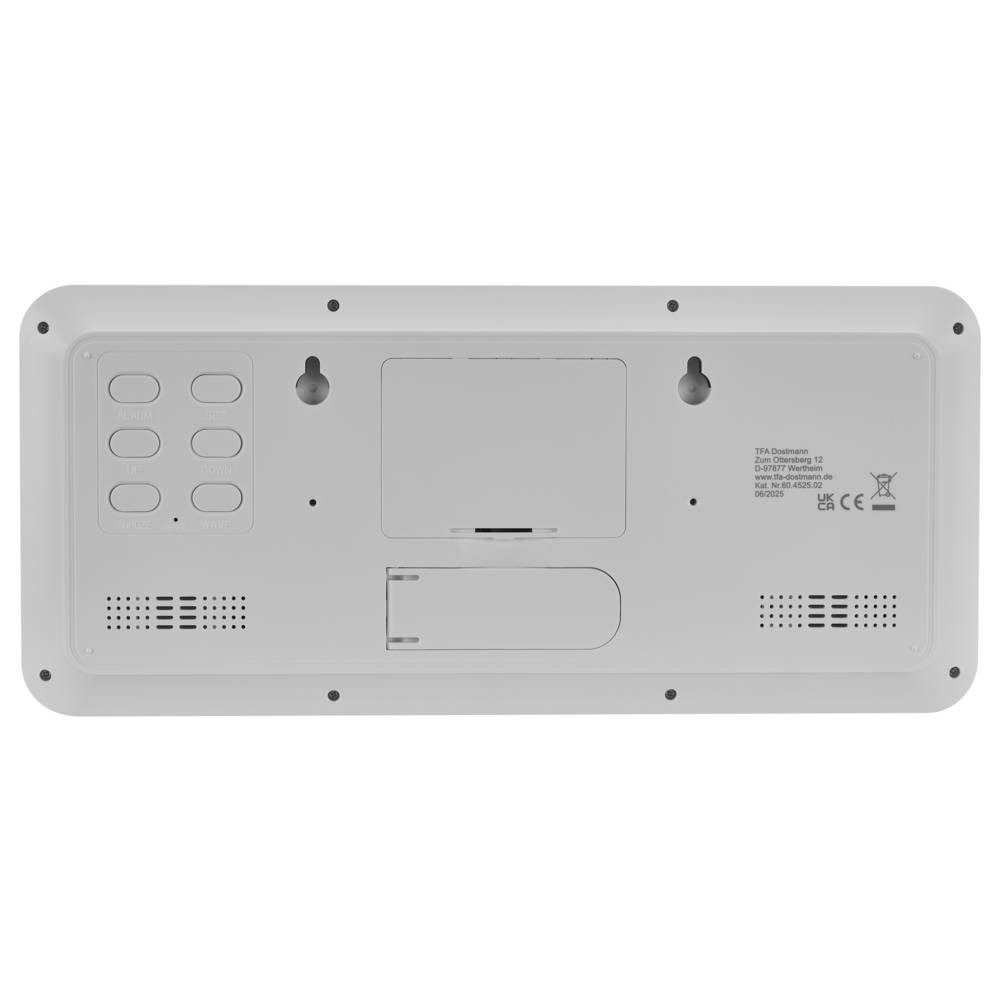 TFA Dostmann Wanduhr 60.4525.02 (Großes Display)