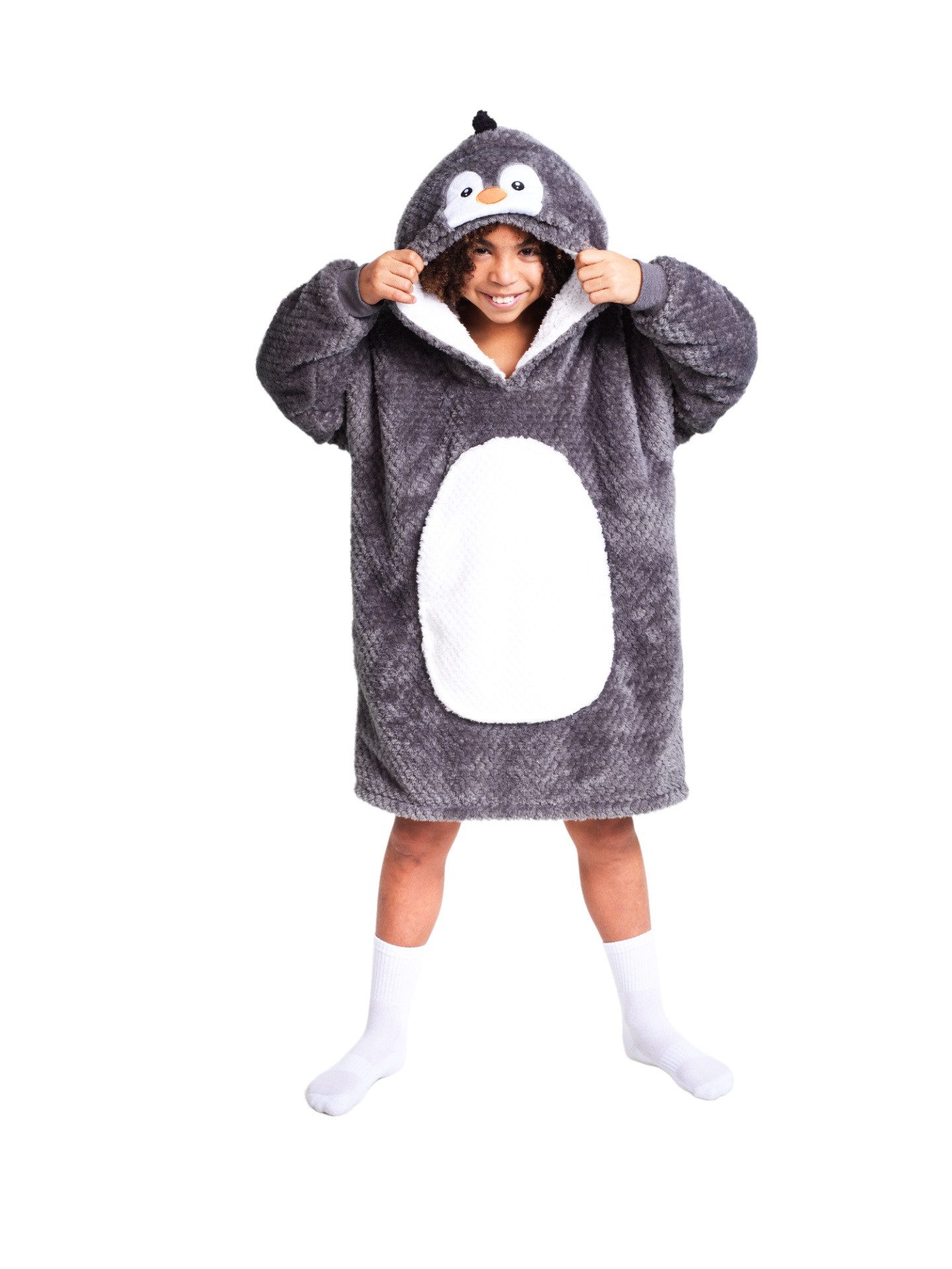 NOXXIEZ Hoodie Kuschelige Hoodie-Decke für Kinder