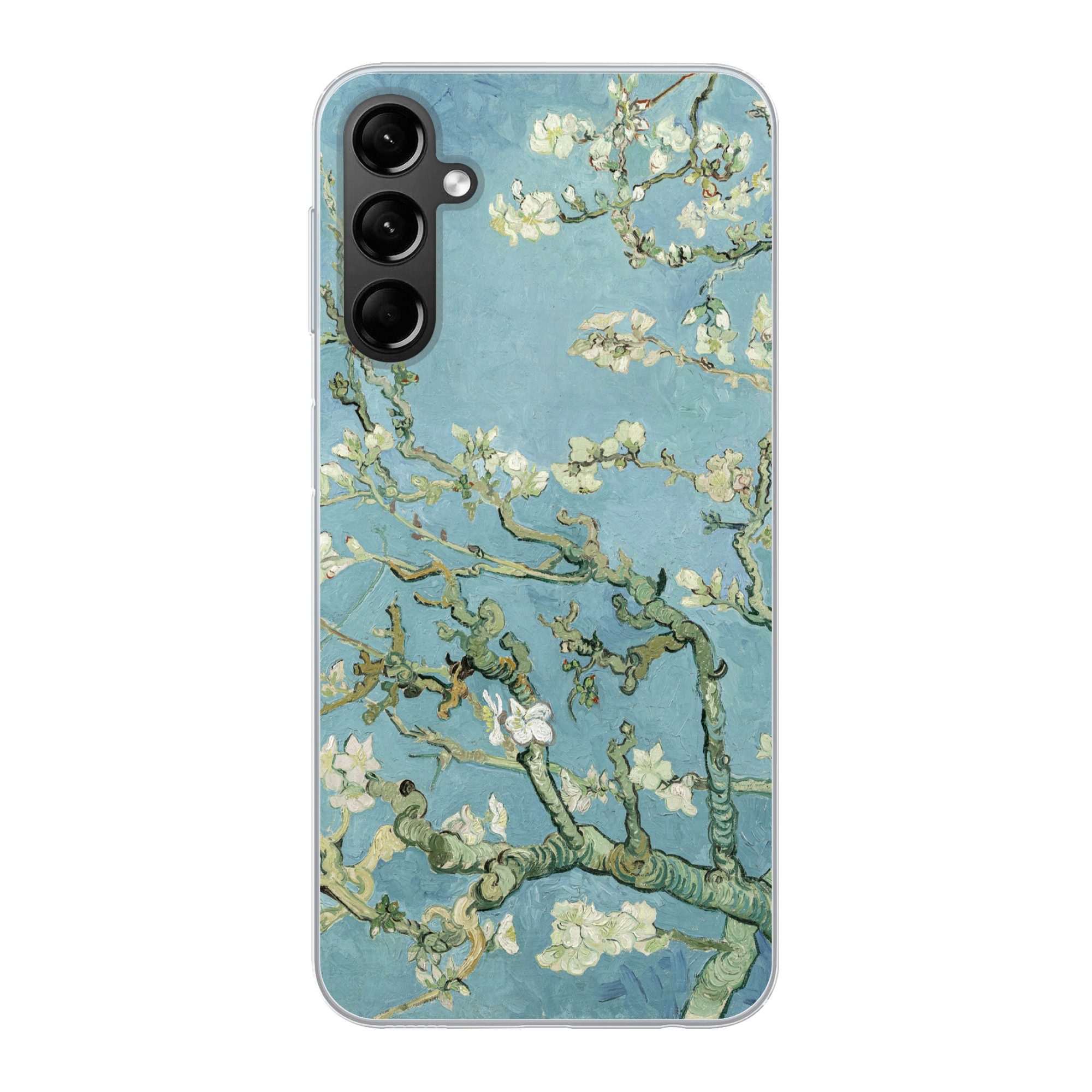 MuchoWow Handyhülle für Samsung Galaxy A24 Mandelblüte - Van Gogh - Kunst, Smartphone-Bumper, Print, Handy Schutzhülle Dünn
