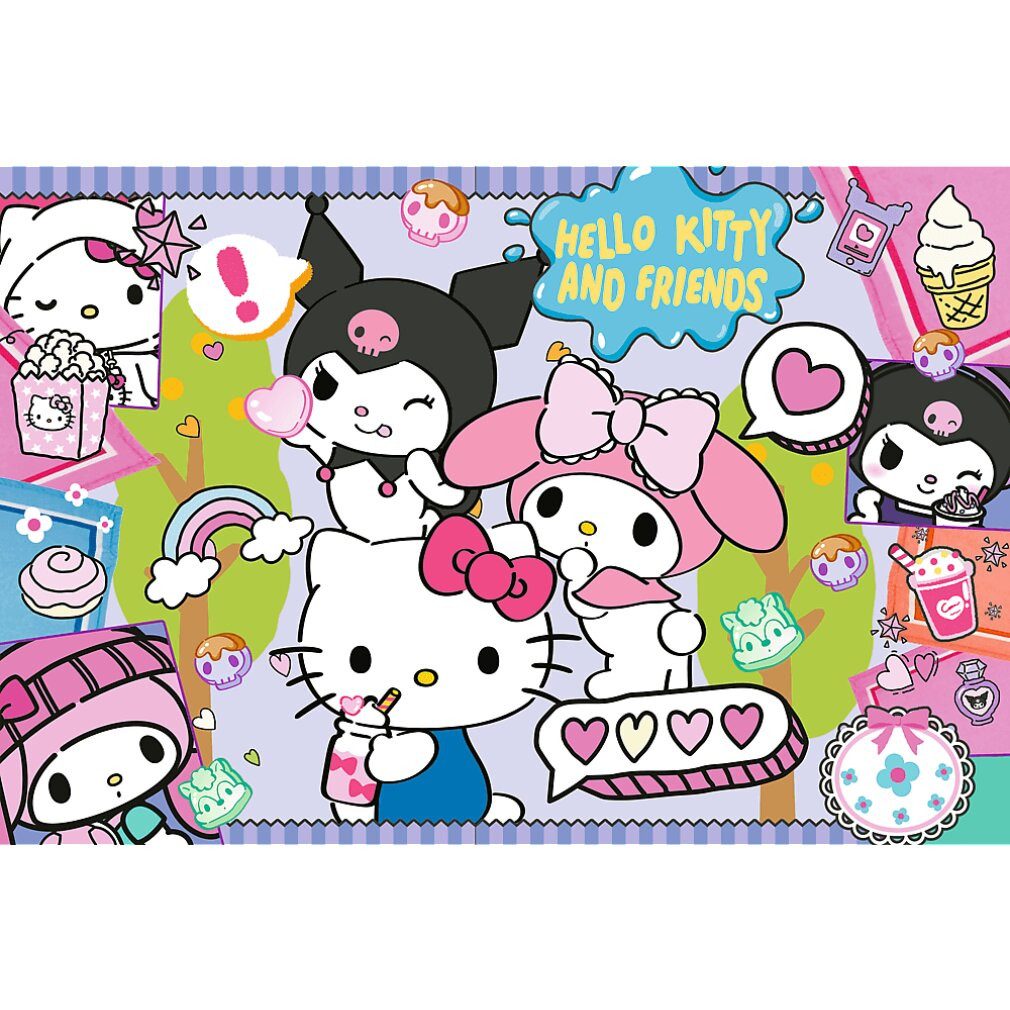Trefl Puzzle Puzzle Hello Kitty: Weißes Trio 300 dls, Puzzleteile