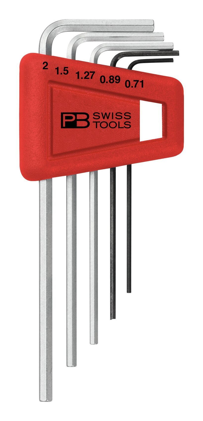 PB Swisstools Schraubendreher, (5 St), Winkelschraubendreher-Satz im Kunststoffhalter 5-teilig 0,71-2 mm