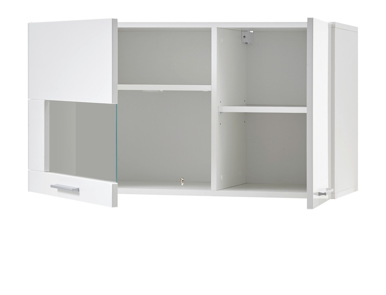 Furn.Design (Wohnkombination Crucero, 4-teilig weiß, Wohnwand ca. Hochglanz 170 in cm), 318 x