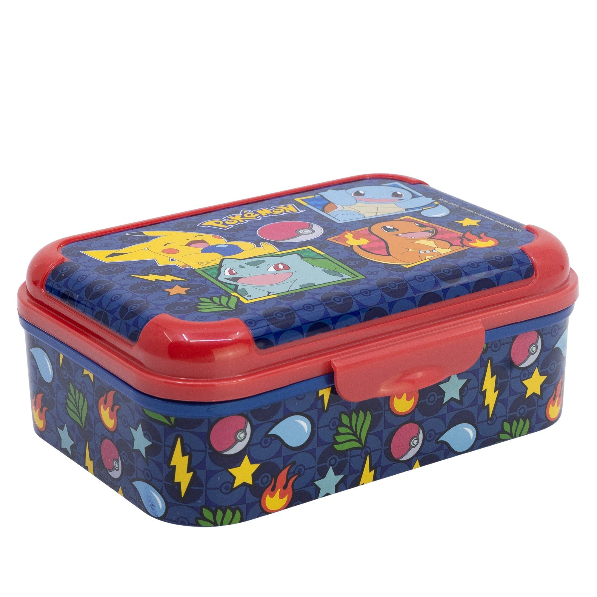 POKÉMON Lunchbox Pokemon Pikachu Kinder 2 tlg. Set Brotdose Alu-Trinkflasche 400 ml, (2-tlg., Spar-Set)