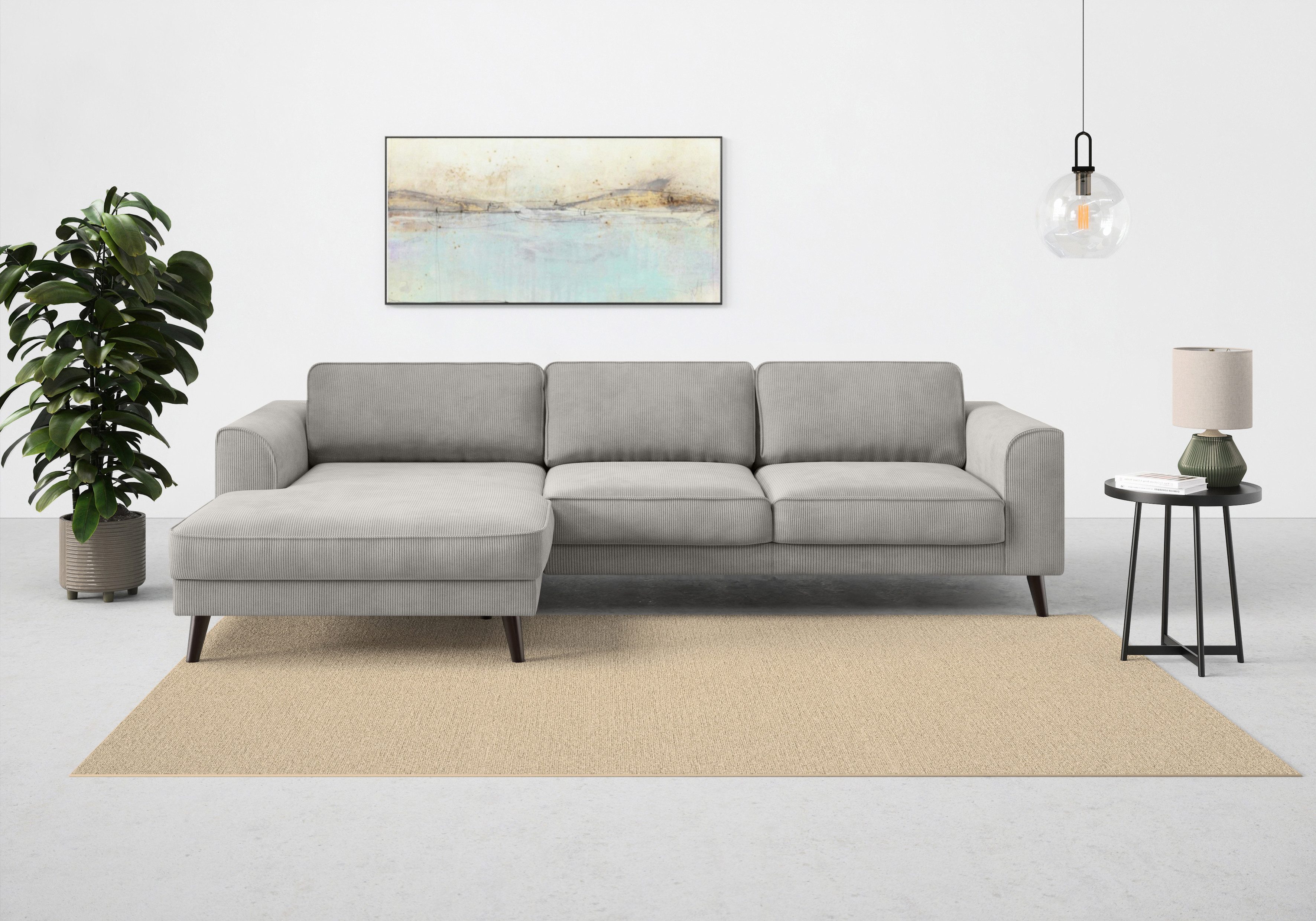 TRENDMANUFAKTUR Ecksofa "Lumber Jack, elegantes Designsofa, zeitlos modern, günstig online kaufen