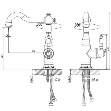 PaulGurkes Spültischarmatur PGNX56B-QP