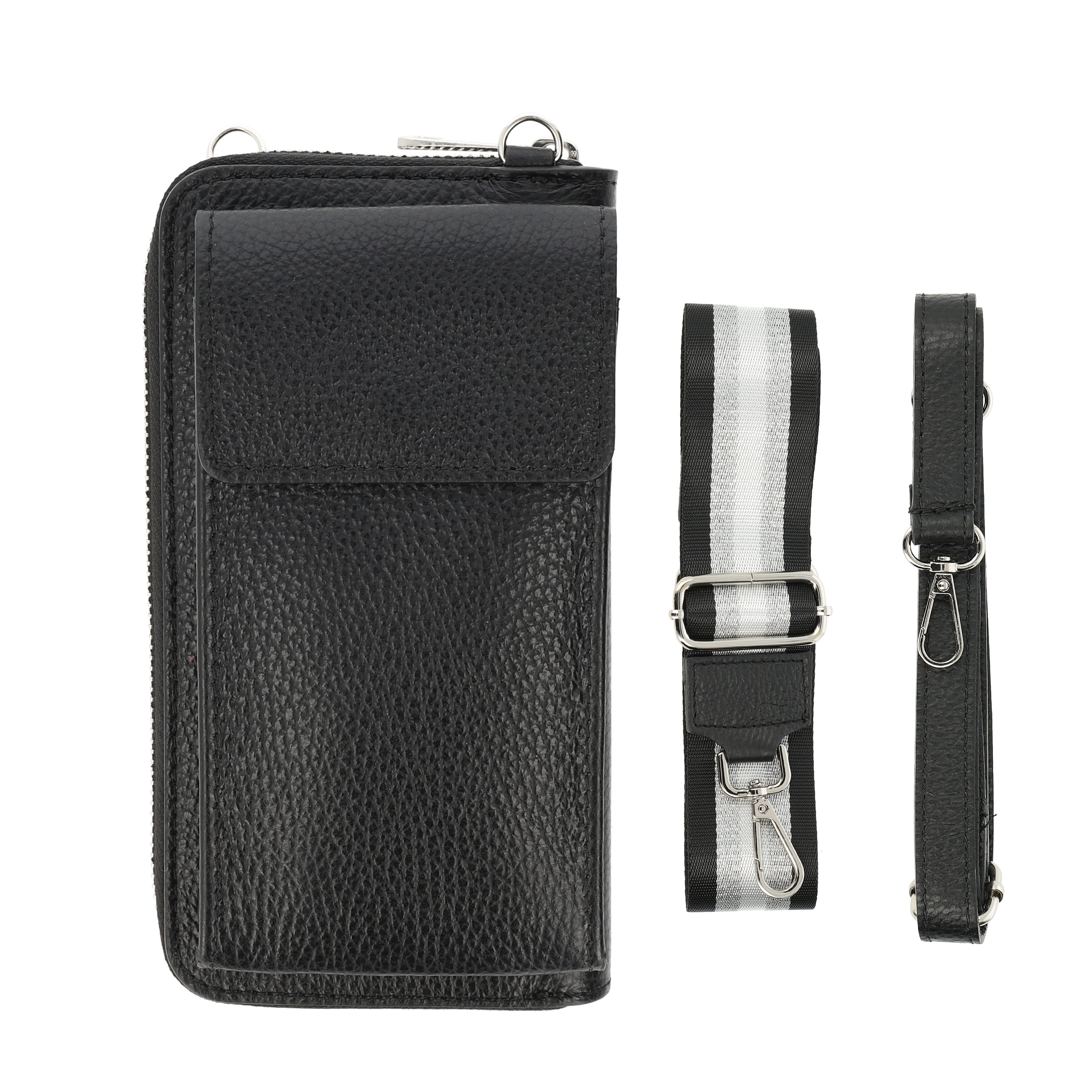 Botego Handytasche mit Geldbörse zum Umhängen, Handytasche Leder mit Portemonnaie