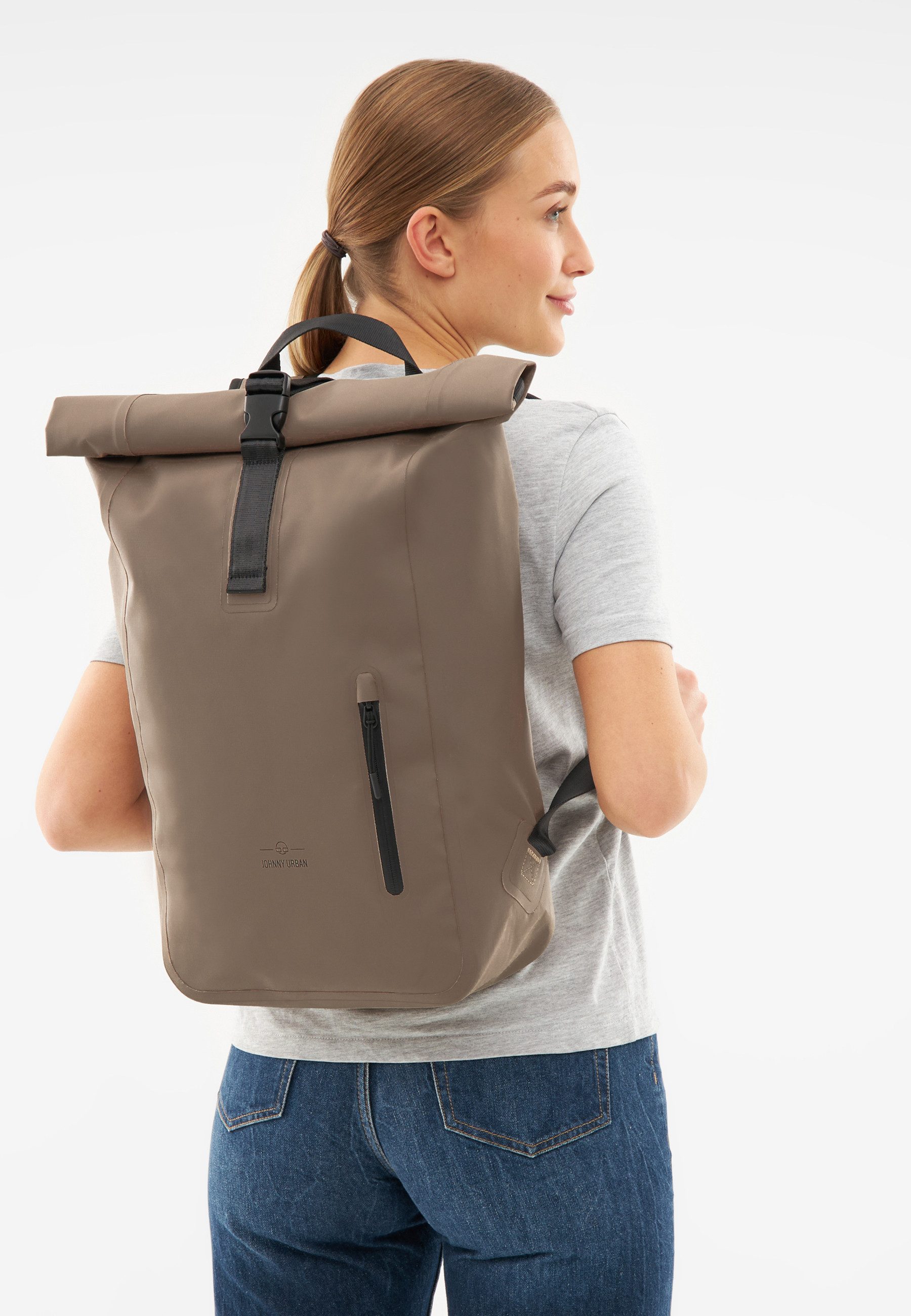 Johnny Urban Fahrradrucksack Conor Wasserdichter Rolltop Rucksack (1-tlg), 16 Zoll Laptopfach, Wasserdichtes Material