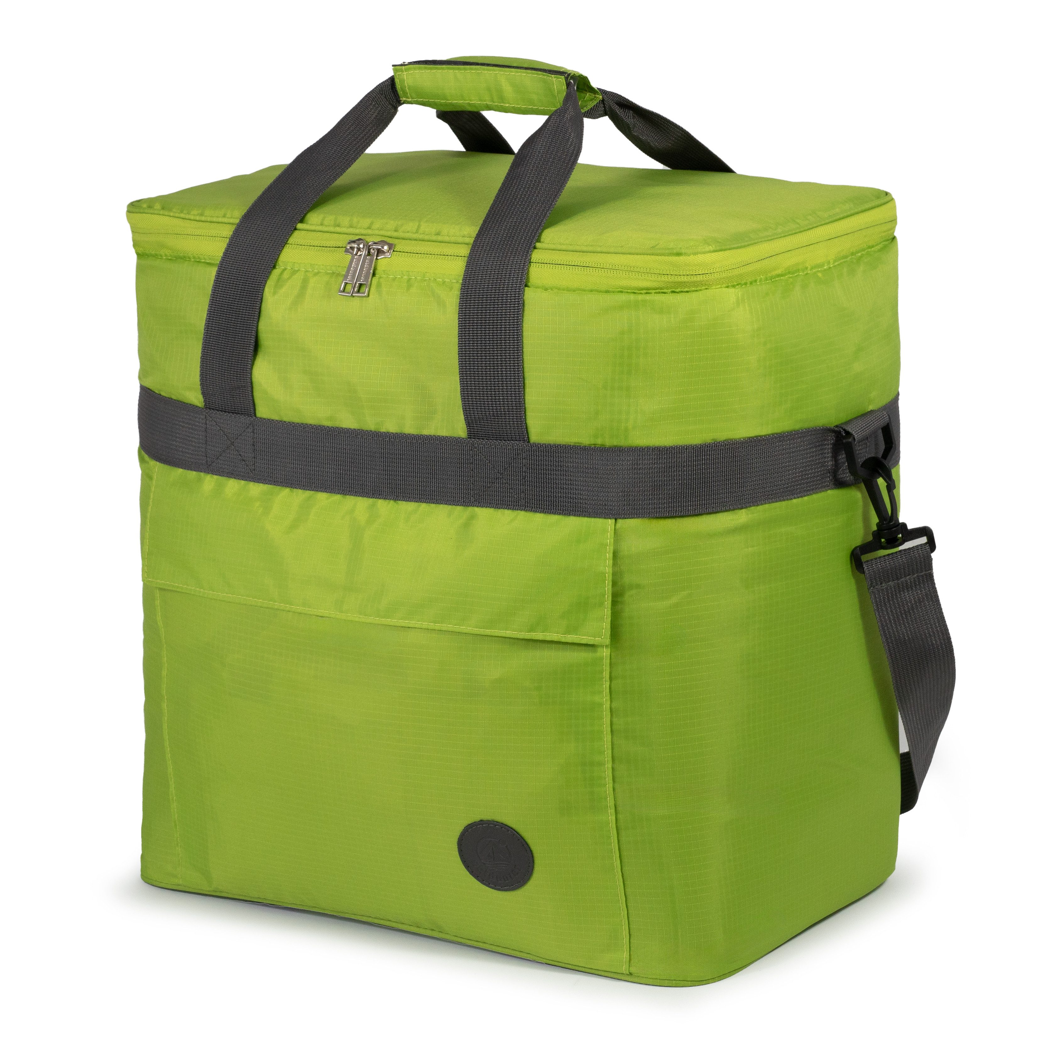 outdoorer Kühltasche Cool Butler 40 - große Isoliertasche für Strand, Camping & Picknick, XXL-Thermotasche mit 40 l Volumen & Schultergurt, grün, gut isoliert