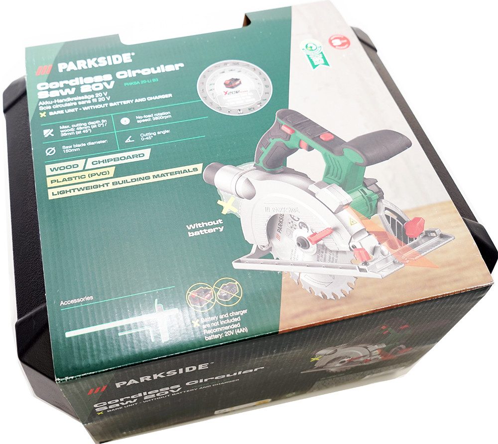 Parkside Akku-Handkreissäge PHKSA 20 Li B3 ohne Akku und Ladegerät Hand Kreissäge