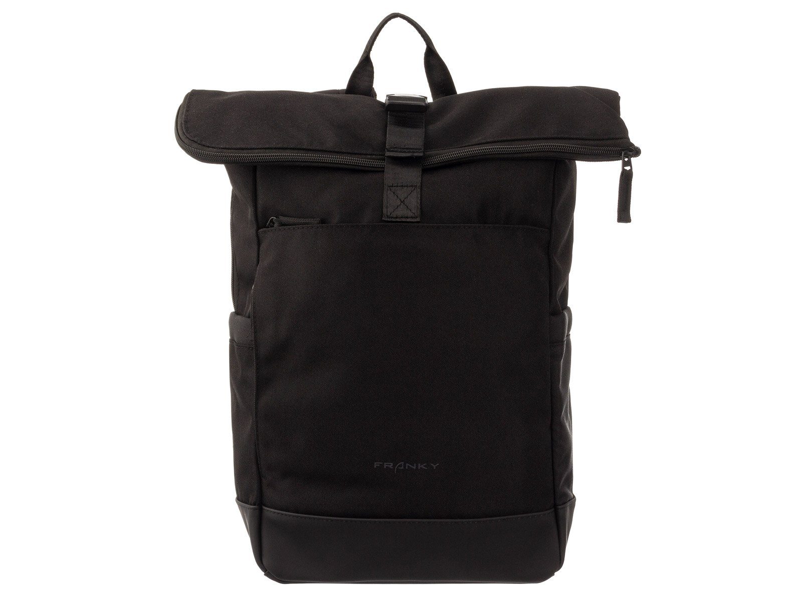 Liter Freizeit-Rucksack schwarz mit RS77 Freizeitrucksack Franky Laptopfach, 15" Franky Rollfalte Laptopfach ca.21