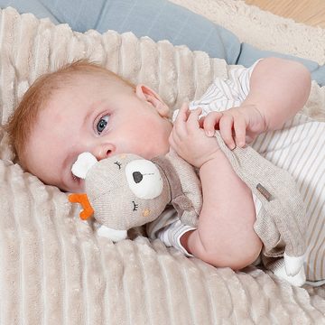 Fehn Kuscheltuch fehnNATUR, Schmusetuch Teddy, mit Schnuller-Befestigung