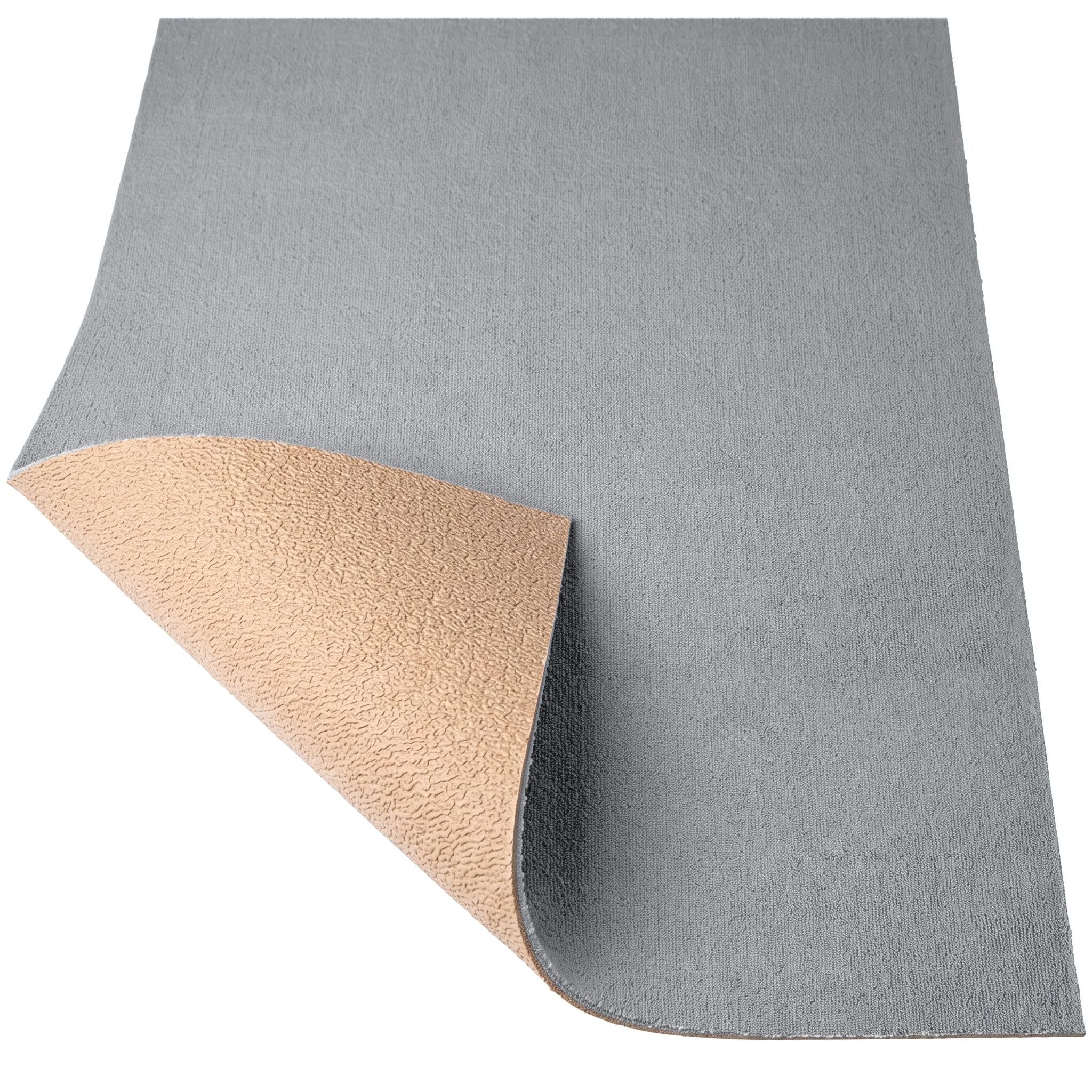 ANRO Badematte AquaComfort Meterware Mikrofaser Schlingen-Badläufer 60/90 cm Breite, Höhe 3 mm, rutschhemmender Rücken, Fußbodenheizung geeignet, zuschneidbar, schnelltrocknend, rutschhemmend, Fußbodenheizung geeignet., weich, trittschalldämmend, isoliere