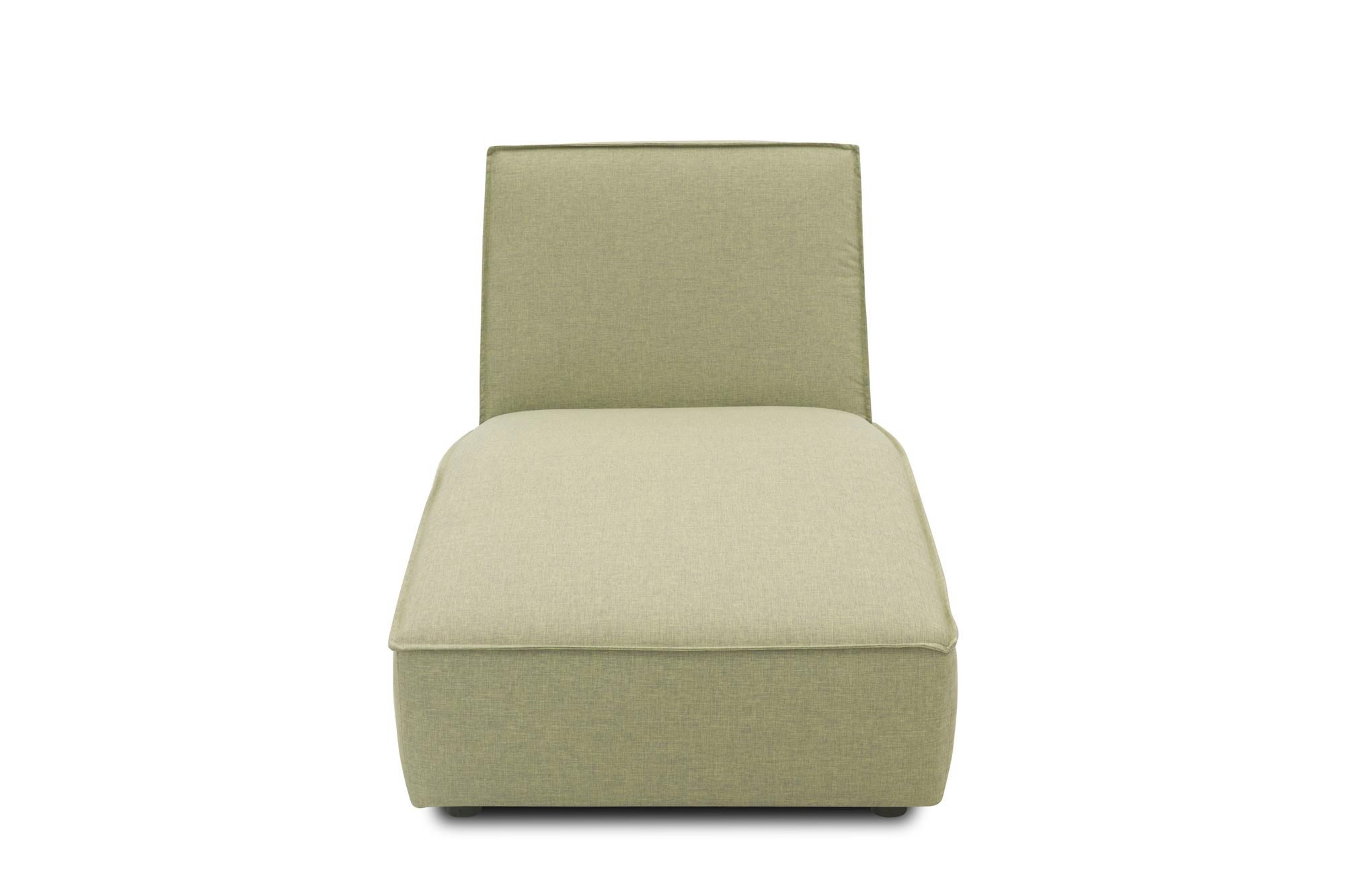 58 aufm Kessel Gartenliege Gartenlounge Liege Brunhilda 76x82x171 mit Outdoorbezug in grün, inkl. Versand, 1 St., Lieferung bis zur Haustür, Polster aus Quick-Dry Schaum mit einem wasserbweisenden Outdoorbezug