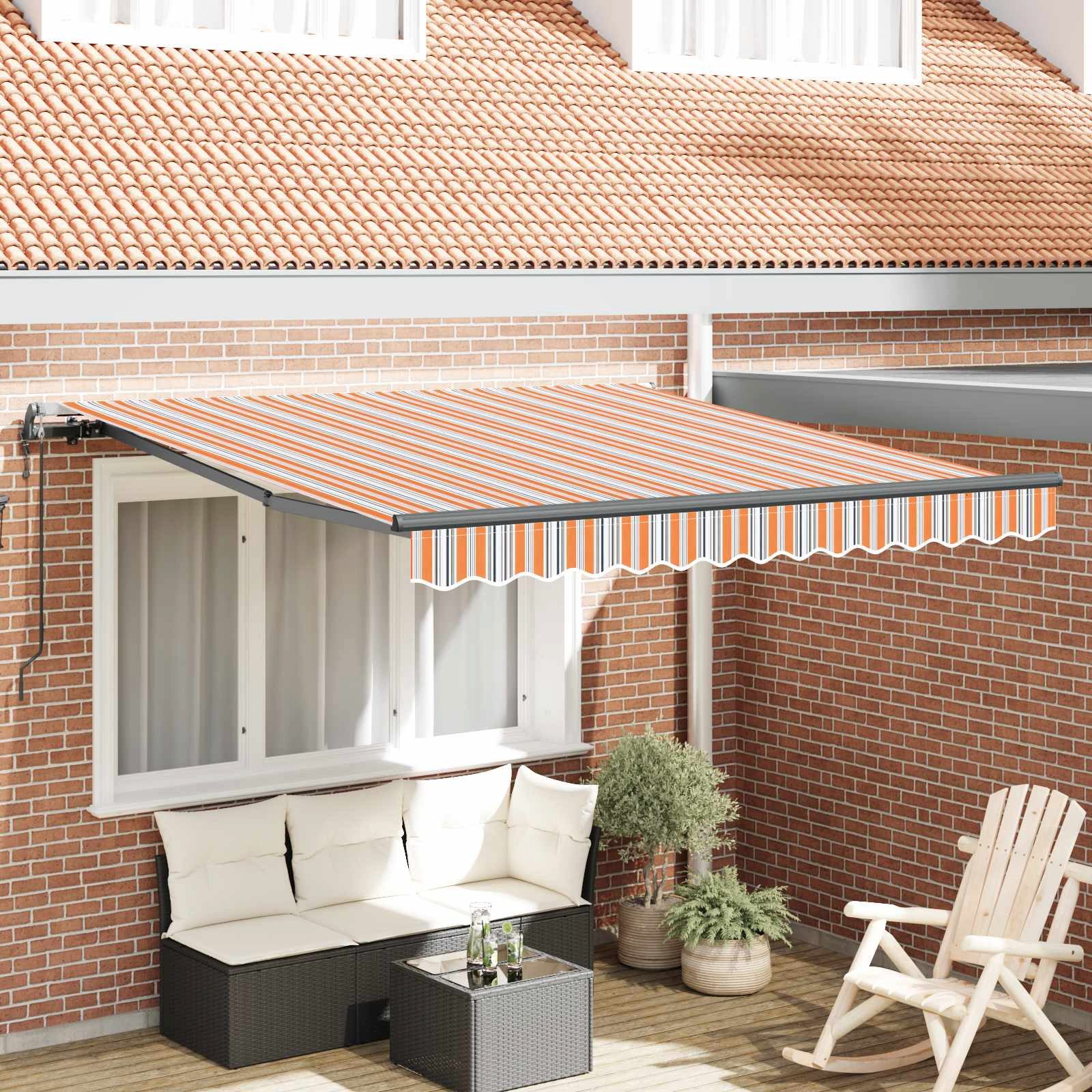 furnicato Markise Elegante einziehbare 300 x 250 x 165 cm, Mehrfarbig
