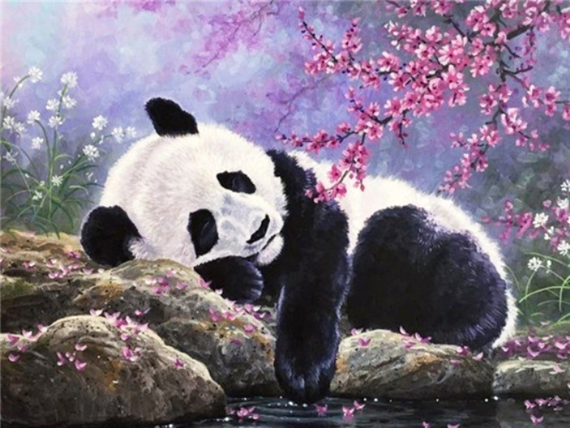 Kreativset Diamond Painting Vollbild30x40 mit runden Steinen
