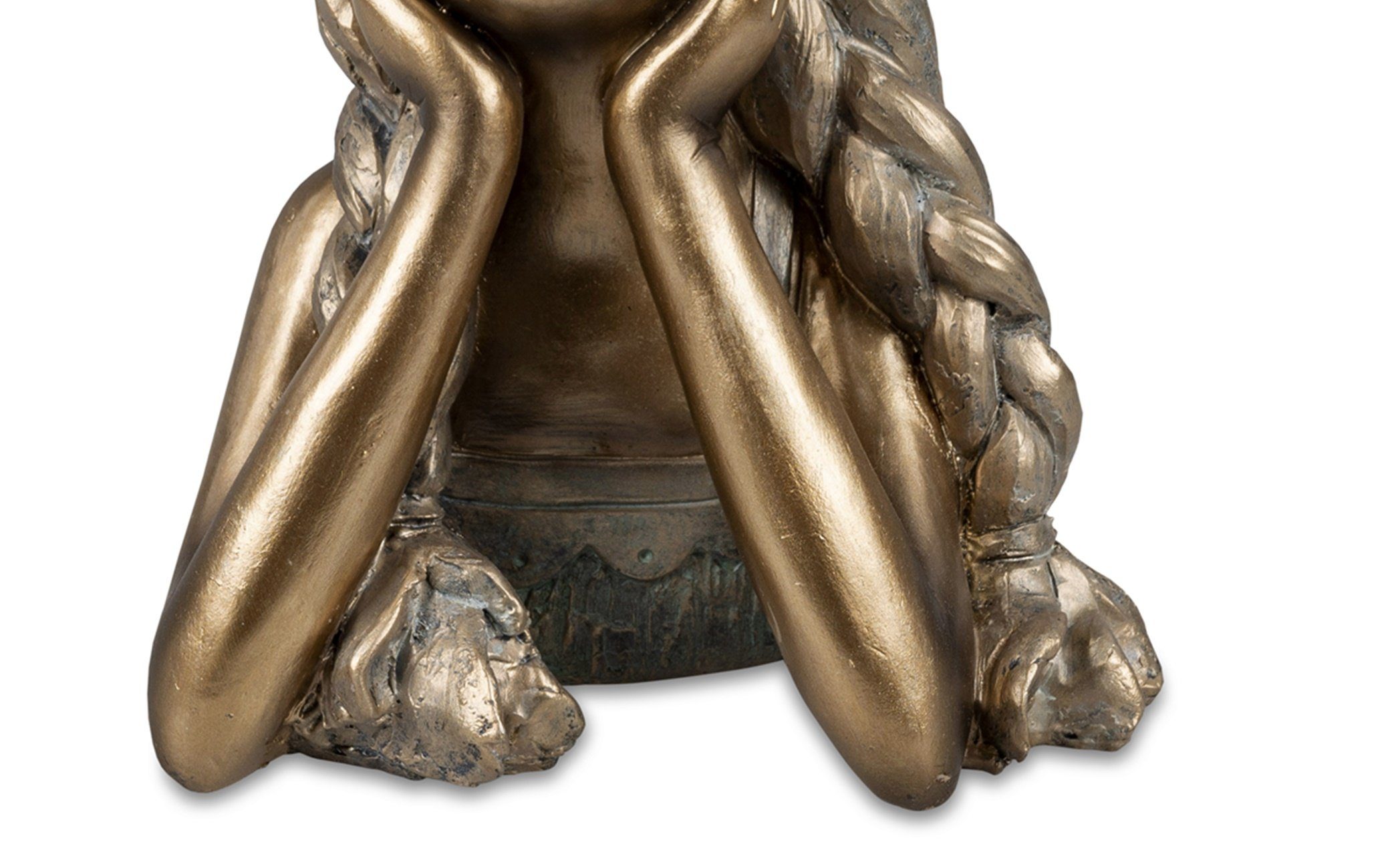 Deko-Büste-Mädchen exklusive Dekofigur dekojohnson bronzefarben 26cm