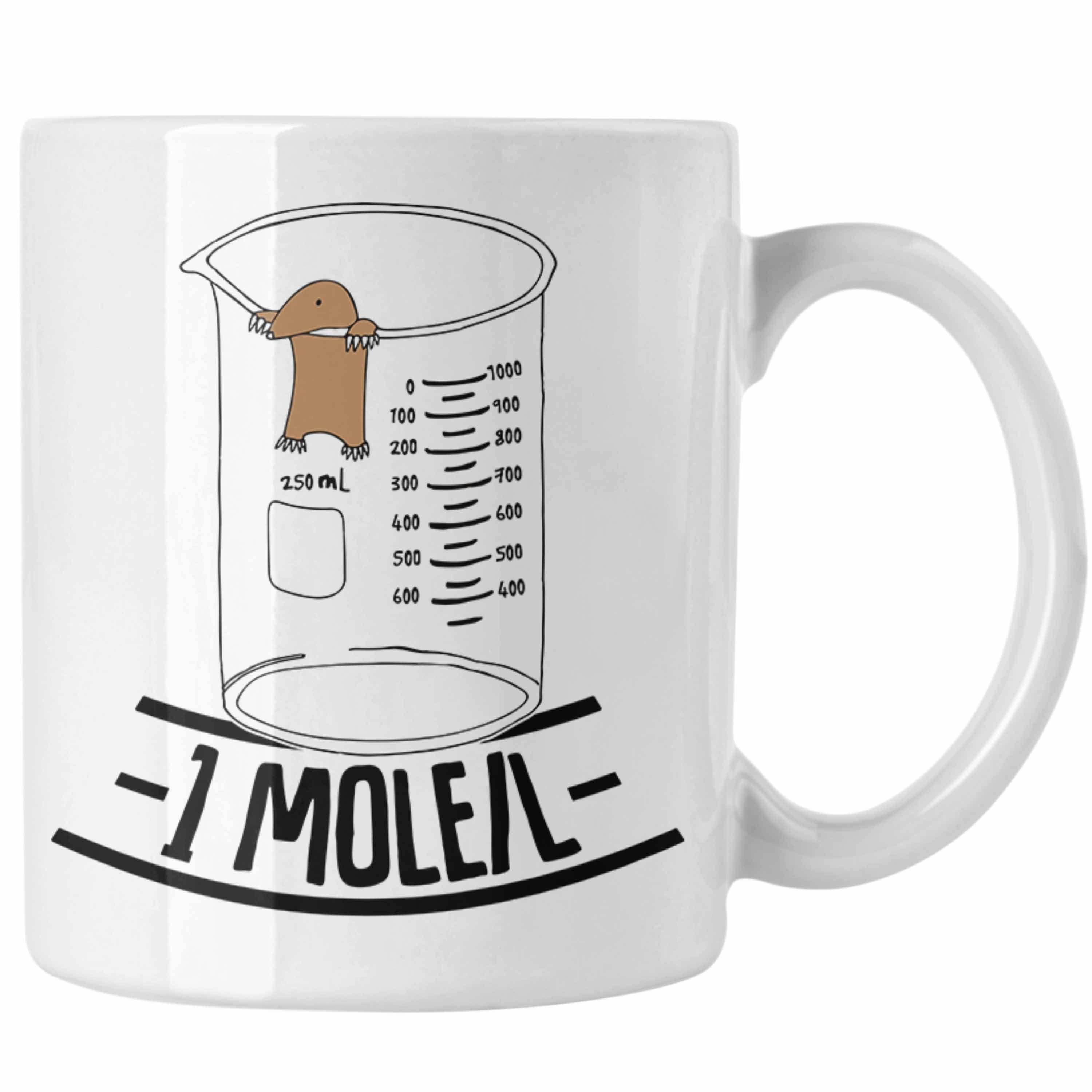 Tasse Chemie Lustiger Avogadro's Chemiker Per Maulwurf Tasse Chem Mole Trendation Weiss Liter