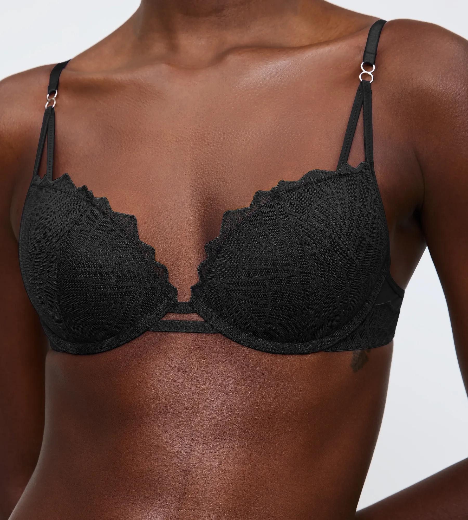 Triumph Push-up-BH That Night In Vegas WHU Comfort Wire, mit grafischem Muster