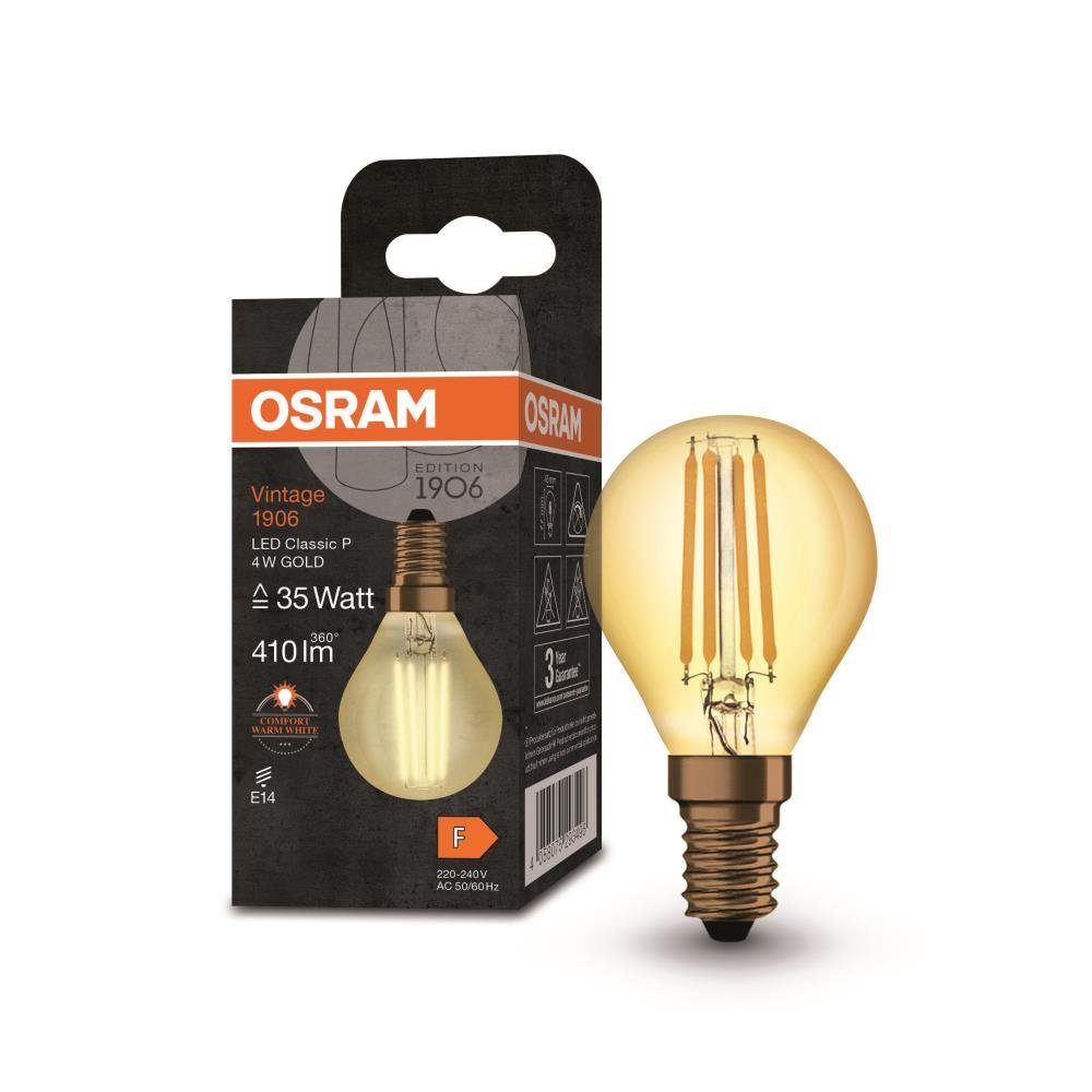 Osram LED-Leuchtmittel LED VINTAGE 1906 FILAMENT LAMPE, E14 | Leuchtmittel