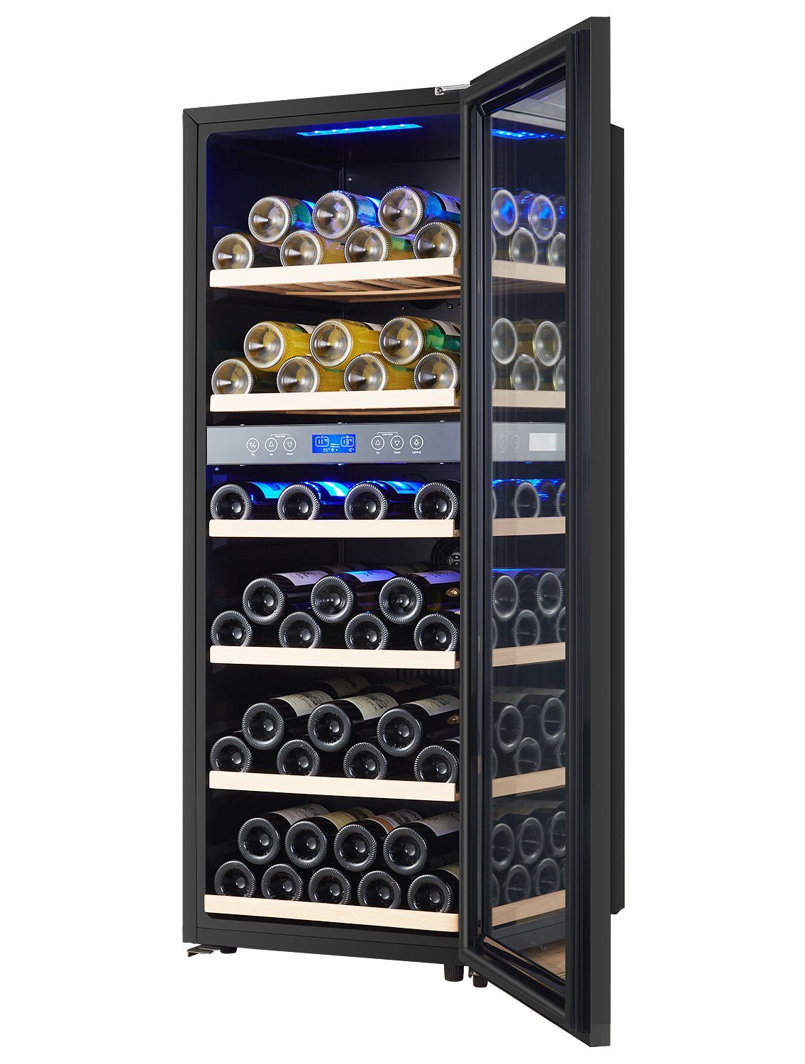 kalamera Weinkühlschrank KRC-200BFG, für 73 Standardflaschen Zonen 0,75l,2 á