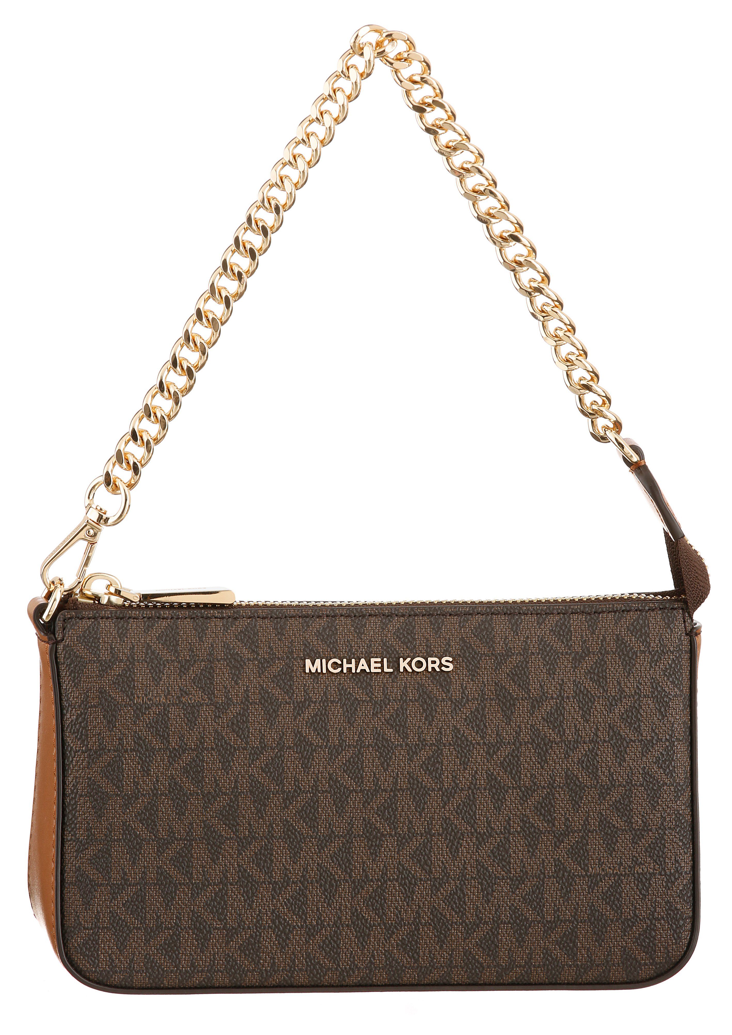 MICHAEL KORS Schultertasche JET SET CHAIN POUCHETTE, Handtasche Damen Tasche Damen Henkeltasche Kettentasche