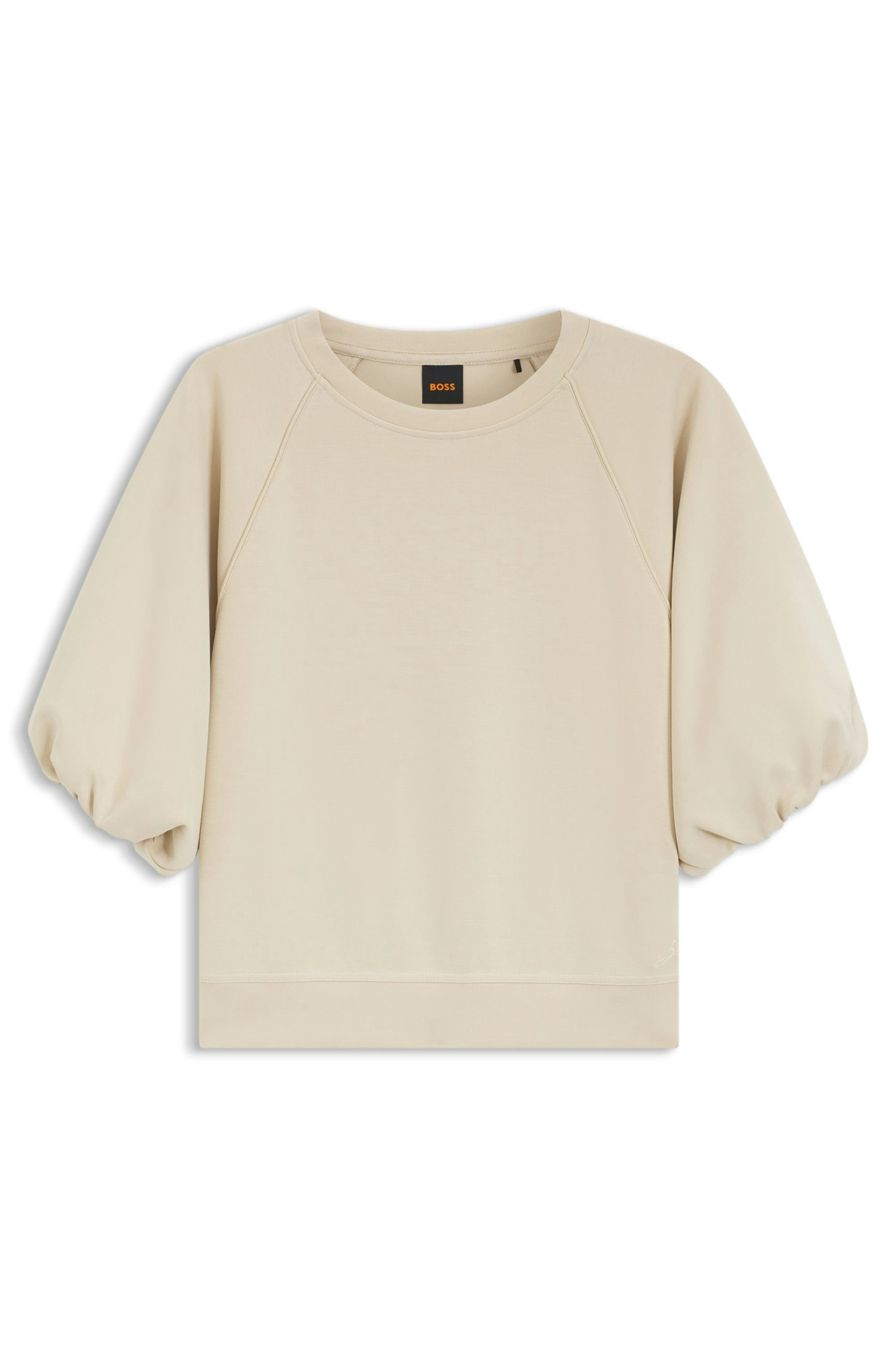 BOSS ORANGE Sweatshirt Etami Premium Damenmode mit Ballonärmeln, oversize