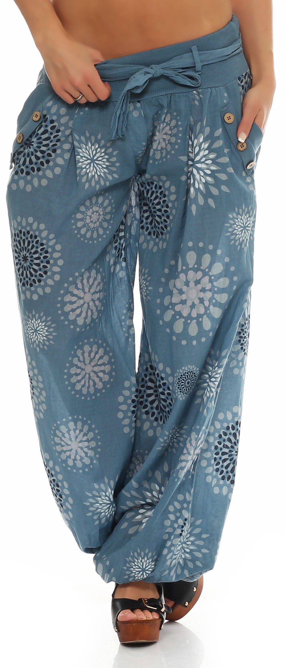 malito more than fashion Haremshose 3481 Pumphose Aladinhose mit Print Einheitsgröße