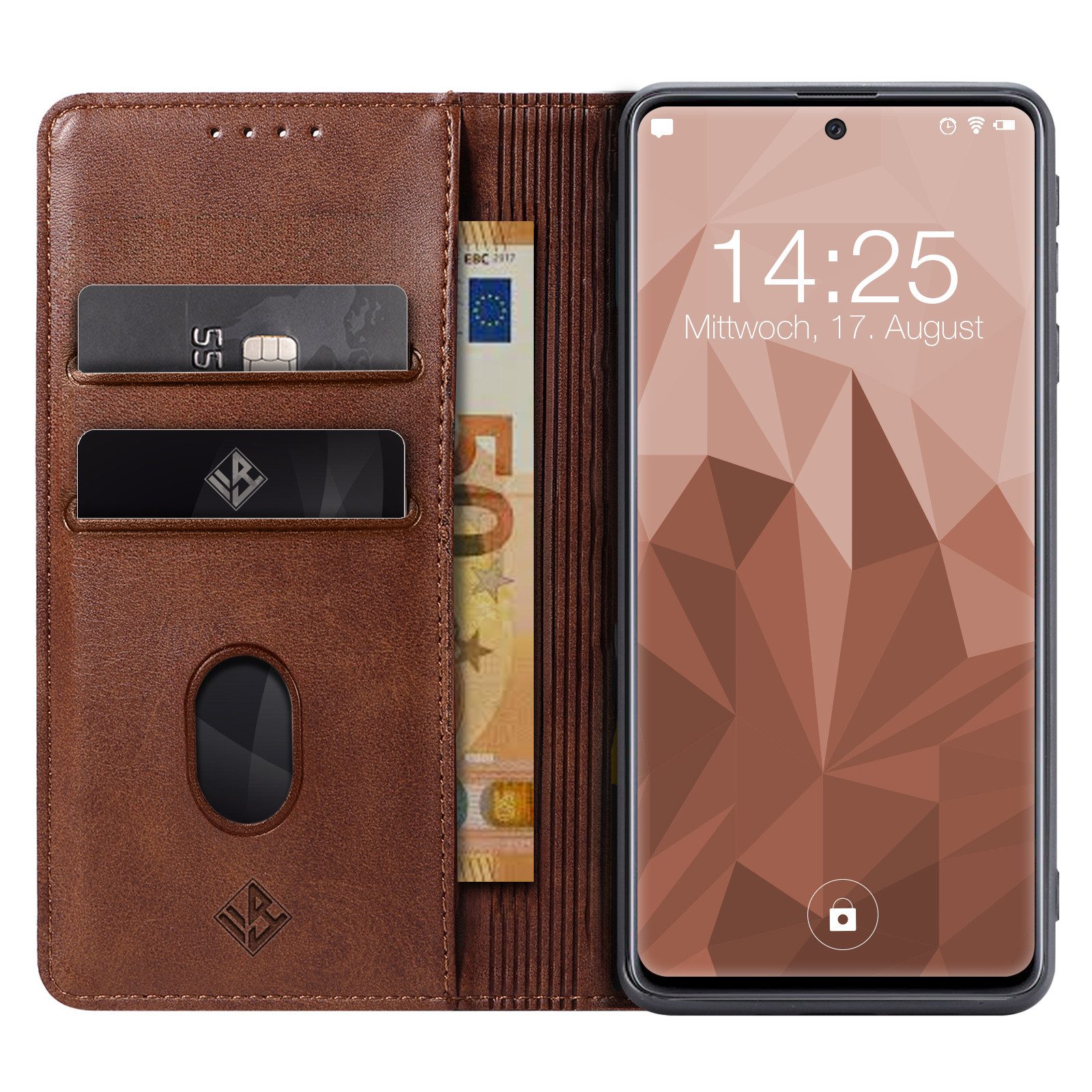 Tec-Expert Handyhülle Tasche Hülle für Motorola Moto G54 6.5 Zoll, 6.5 ", Cover Klapphülle Case mit Kartenfach Fliphülle aufstellbar