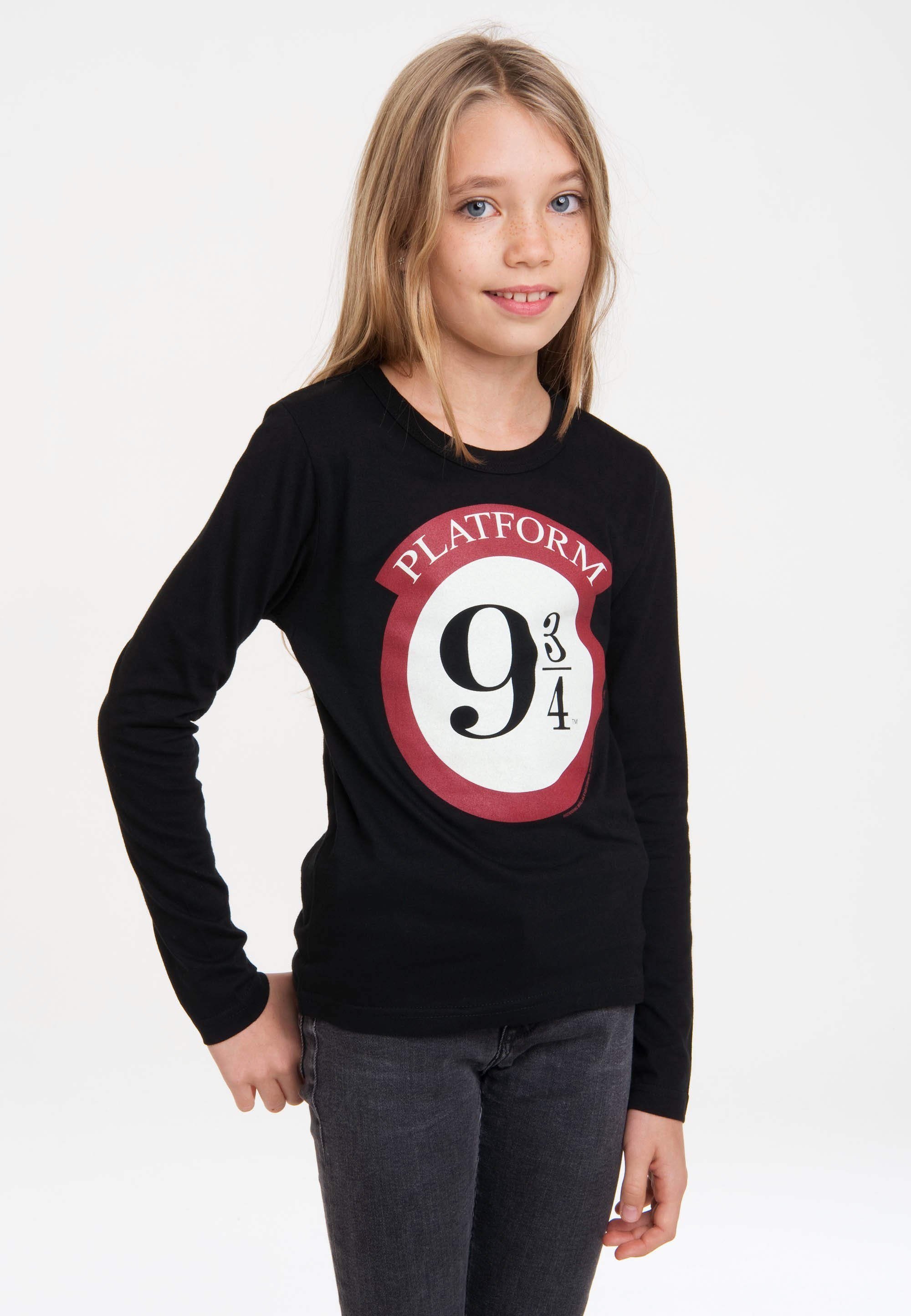 LOGOSHIRT Langarmshirt Harry Potter mit lizenziertem Design – Bild 3 von 5