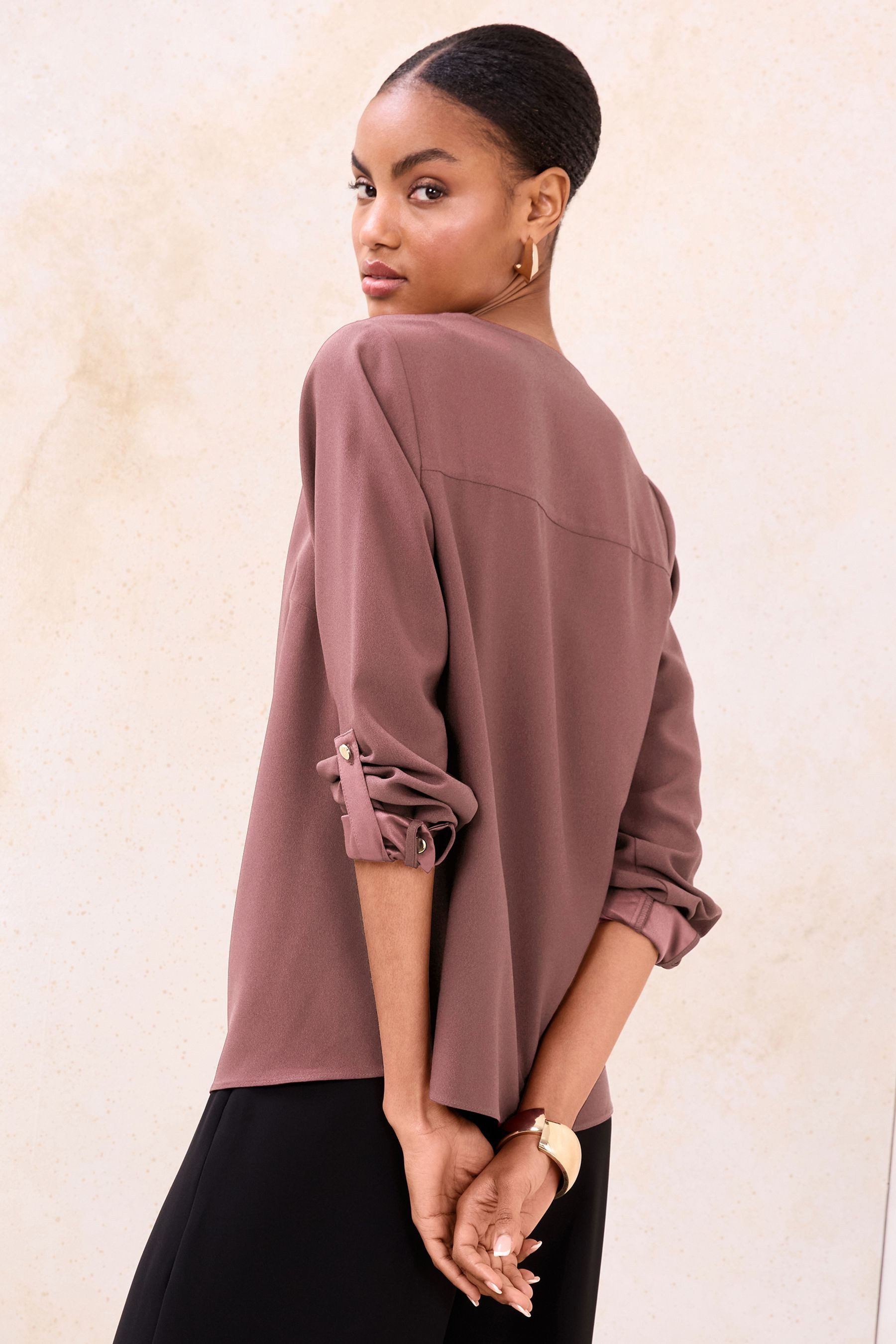 LIPSY Schlupfbluse Lipsy Oberteil mit Front-Reißverschluss, Regular (1-tlg) günstig online kaufen