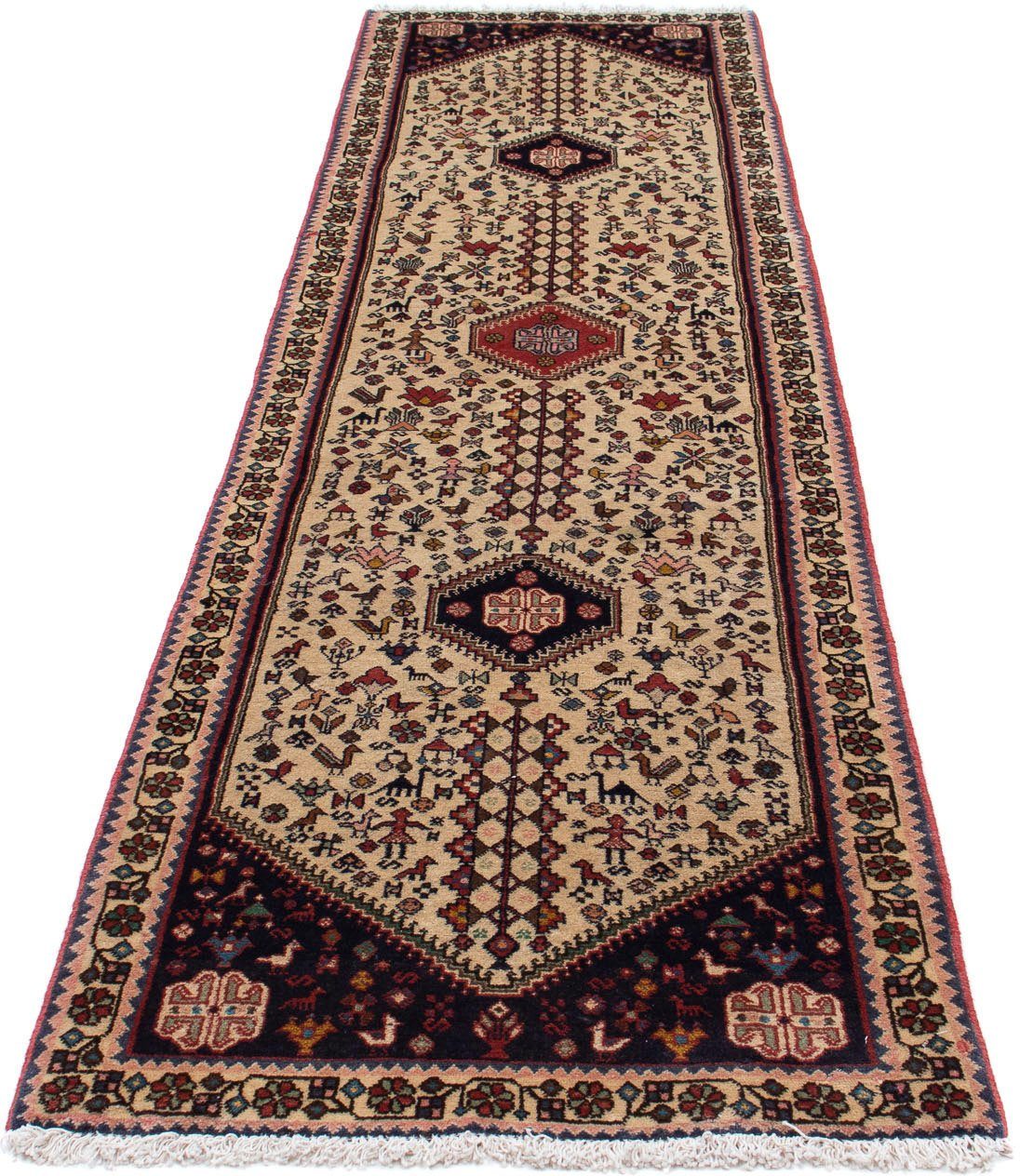 Hochflor-Läufer Ardebil Medaillon 287 x 67 cm, morgenland, rechteckig, Höhe: 10 mm, Handgeknüpft