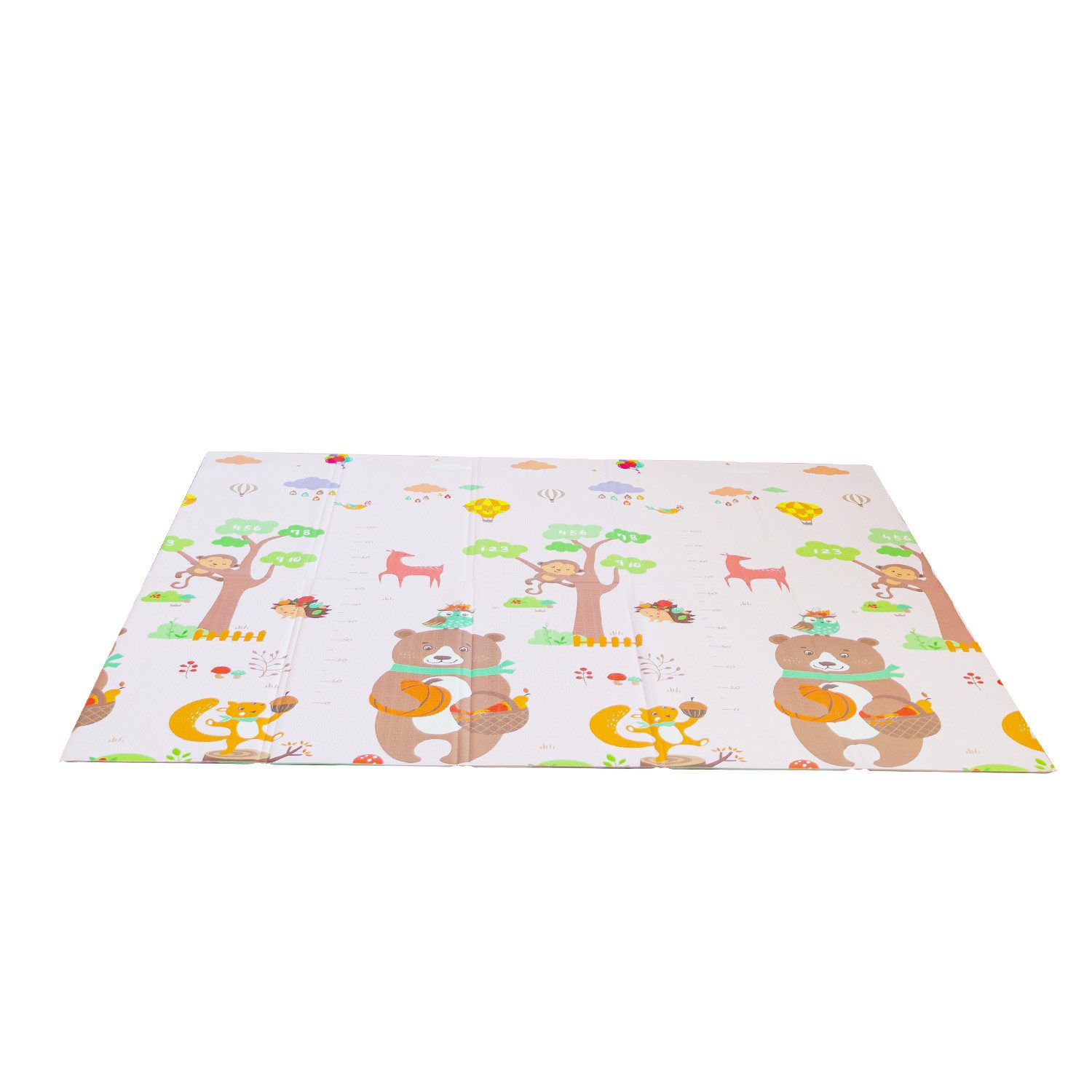 FOXSPORT Spielmatte faltbar Baby Spielmatte (Kinderteppich 180 x 200 x 1 cm, Babyspielbogen), wasserdicht Krabbelmatte doppelseitig, BPA frei & sicher für kleinkind