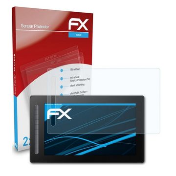 atFoliX Schutzfolie Displayschutz für XP-PEN Artist 16 2.Generation, (2 Folien), Ultraklar und hartbeschichtet