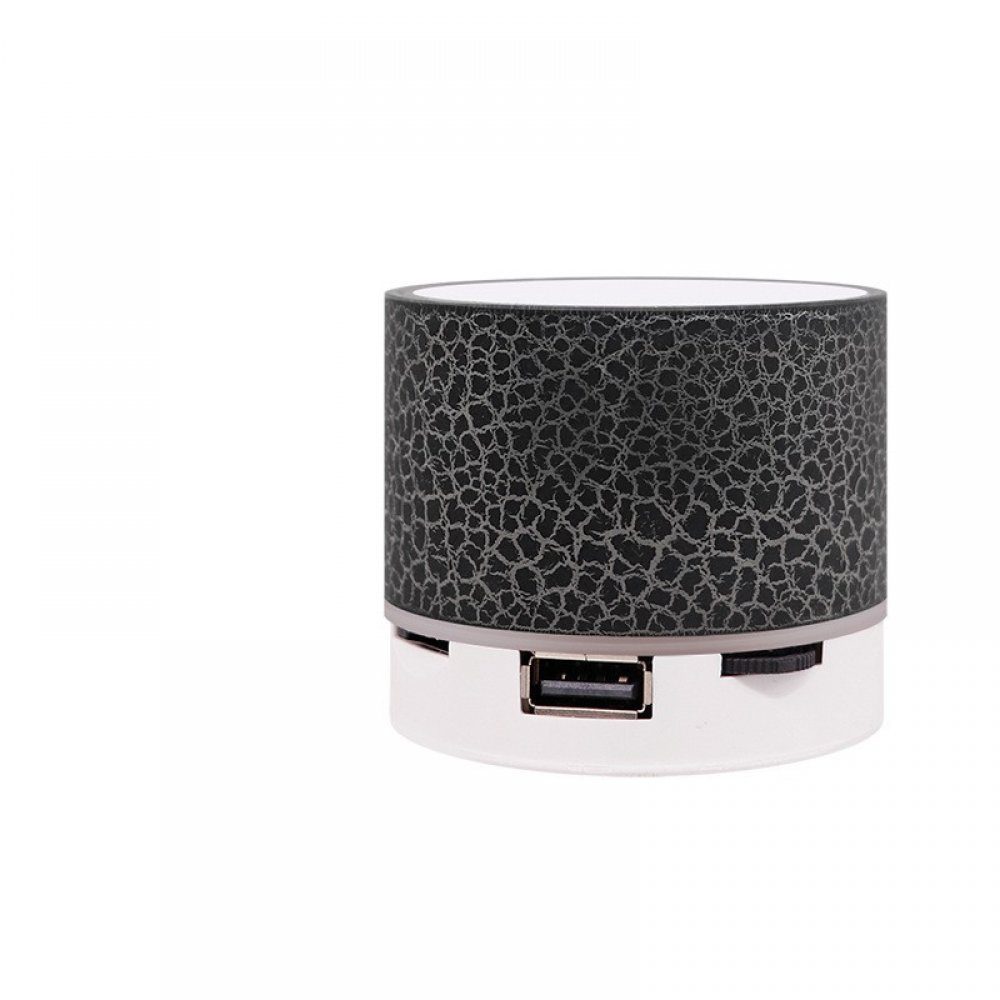 MOUTEN LED Mini tragbarer kabelloser Bluetooth-Lautsprecher USB Bluetooth-Lautsprecher schwarz