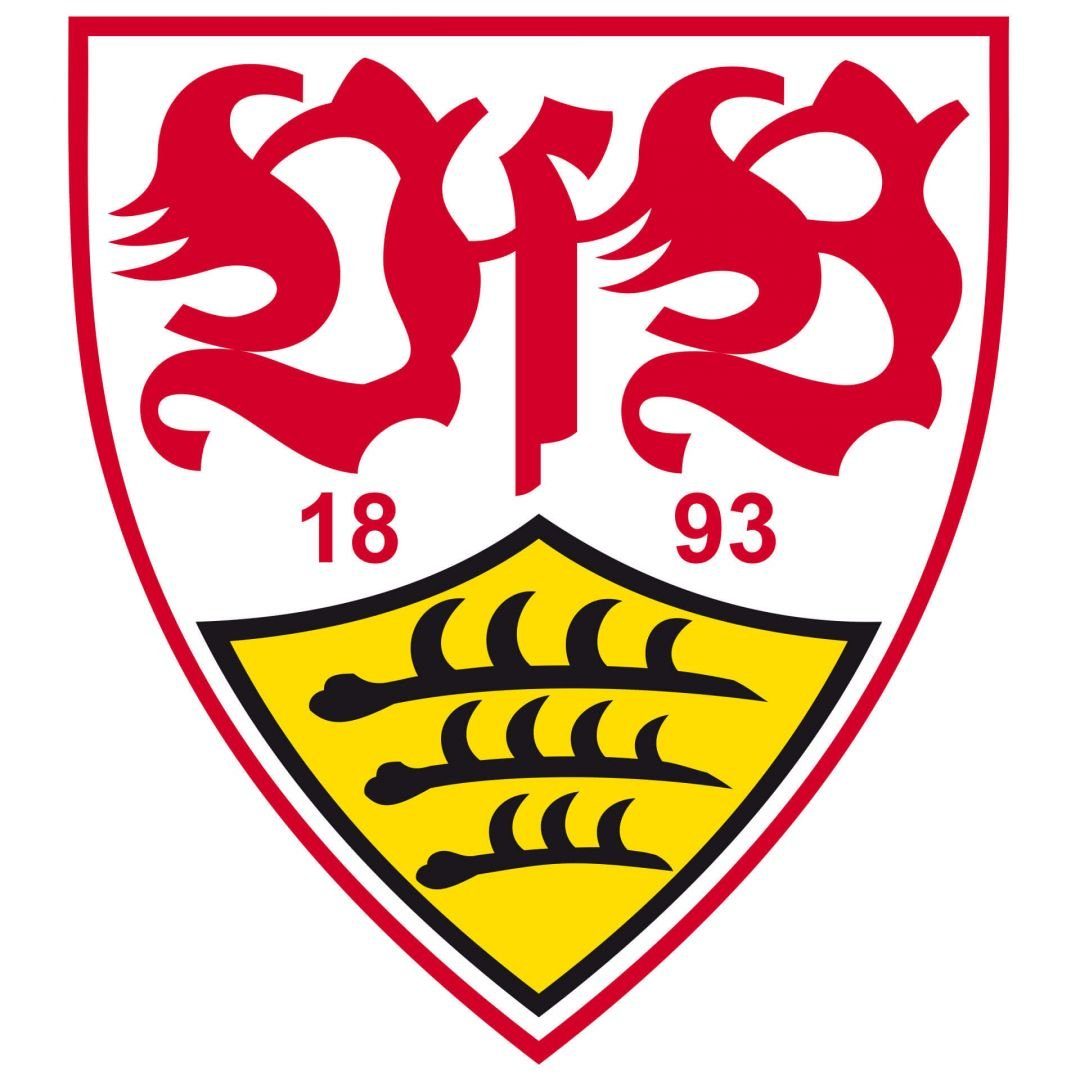 VfB Stuttgart Wandtattoo Fußball VfB Stuttgart Wappen Rot Gelb Fußballverei günstig online kaufen