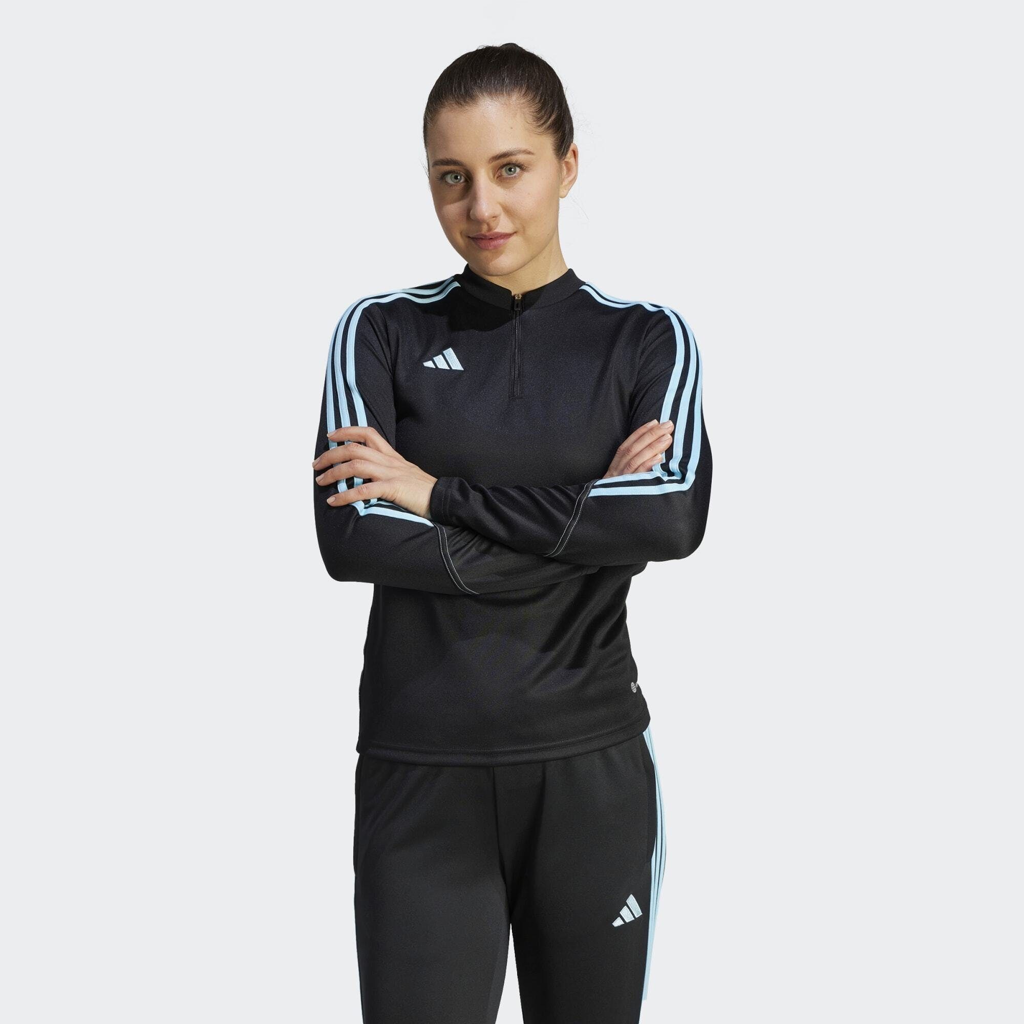 adidas Performance Trainingsanzug TIRO 23 CLUB TRAININGSOBERTEIL Black / Bliss Blue | Sweatshirts