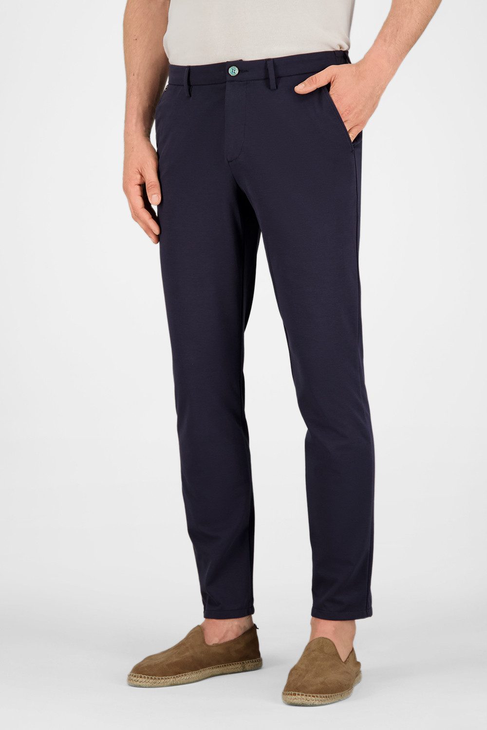 Atelier GARDEUR Tapered-fit-Jeans TONIC Easy Pants Tapered Jersey Punta di Milano Jersey mit kühlem Griff