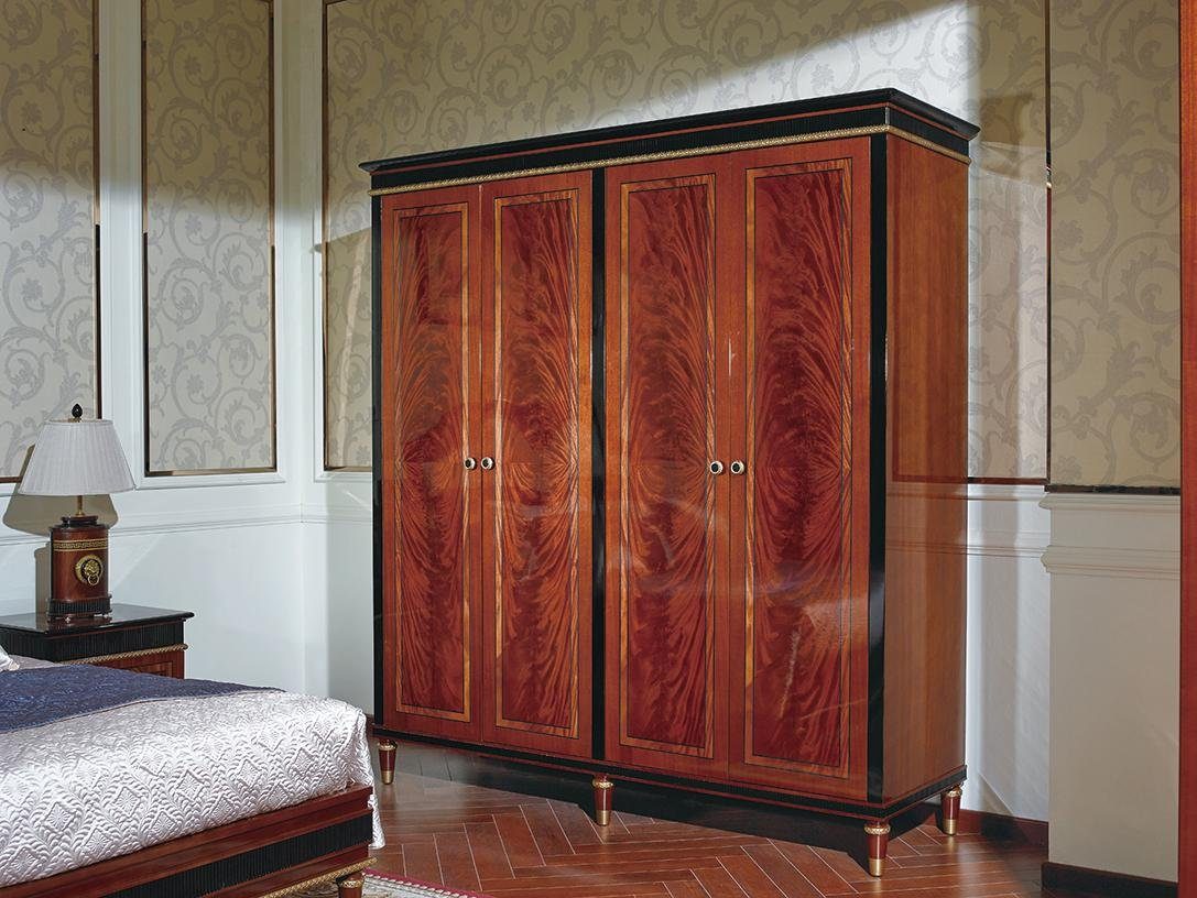 JVmoebel Kleiderschrank Kleiderschrank Schlafzimmer E68 Holz Schrank Antik Stil Barock Rokoko