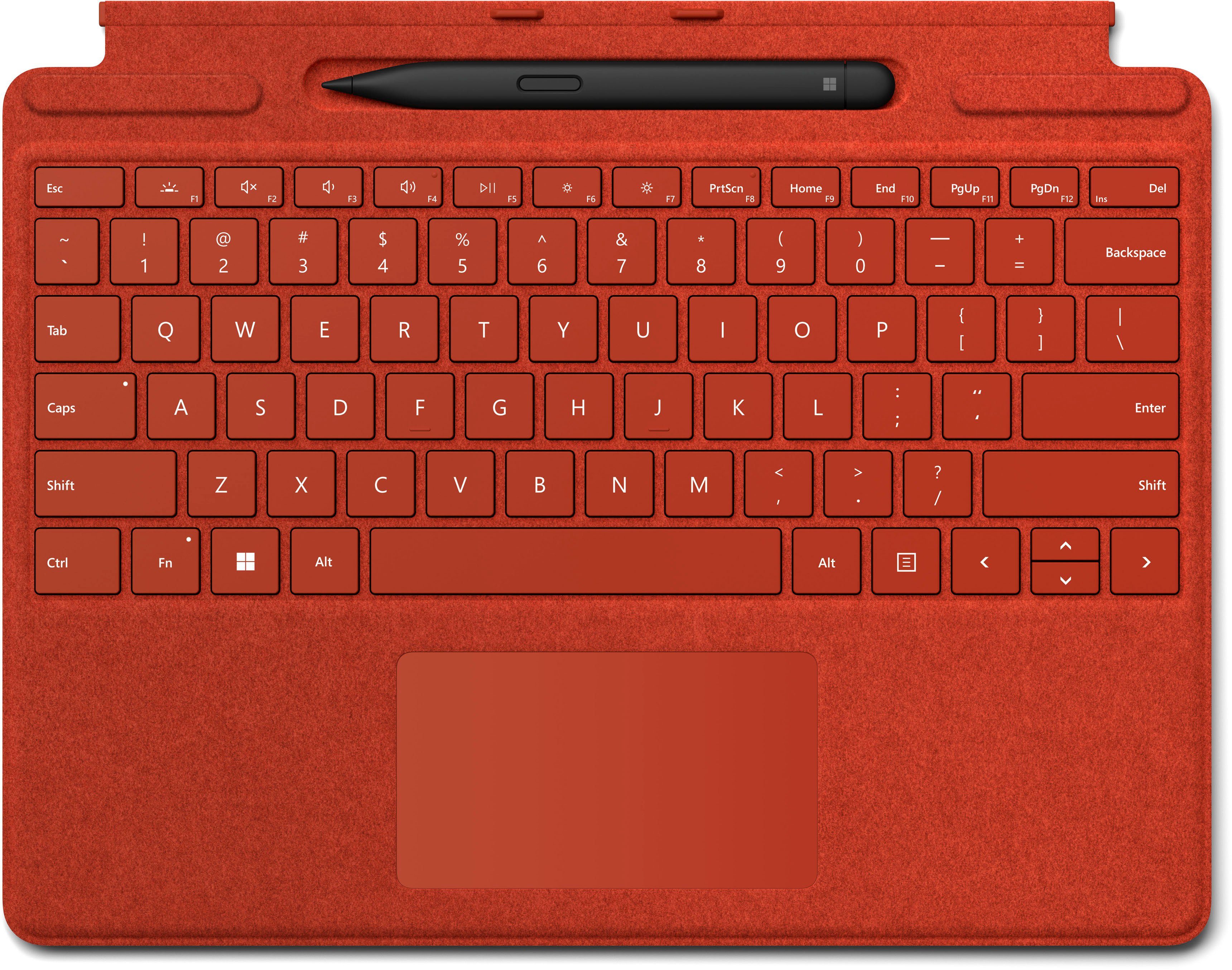 Microsoft Surface Pro Signature mit 8XA-00025 Keyboard Rot (Tastatur Tastatur Touchpad)