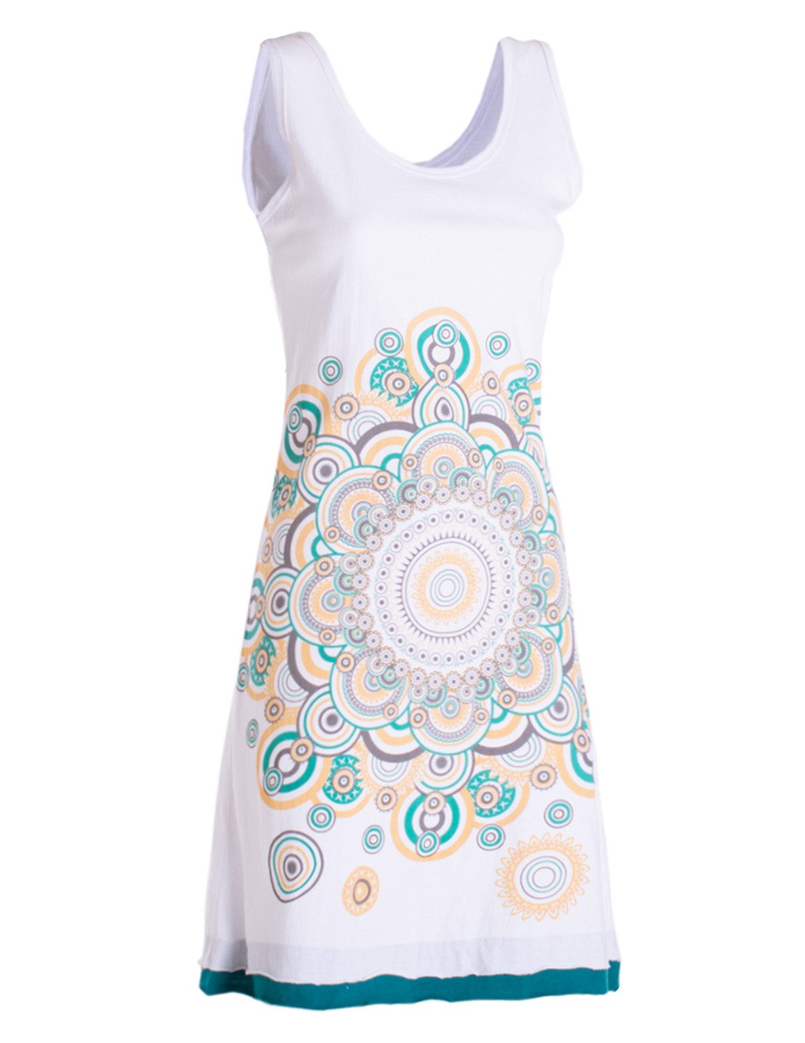 Vishes Sommerkleid Trägerkleid Hippie Mandala Print Baumwolle Alternative Mode, Boho, Hippie, Ethno, Festival – Bild 4 von 4