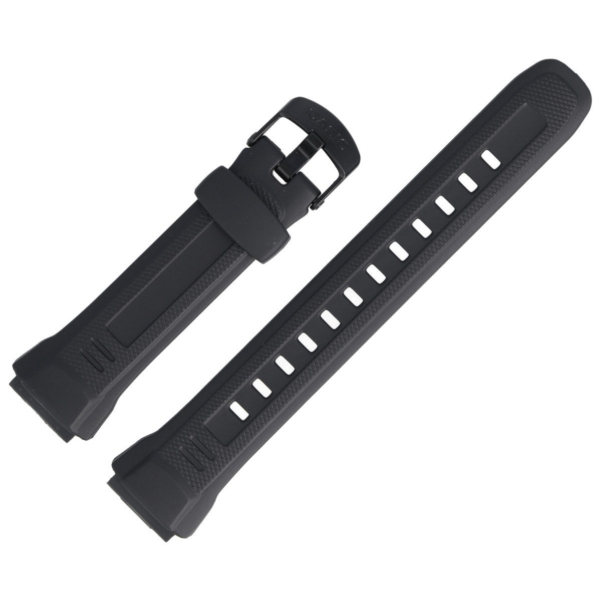 CASIO Uhrenarmband 18mm Kunststoff Schwarz WV-58 günstig online kaufen
