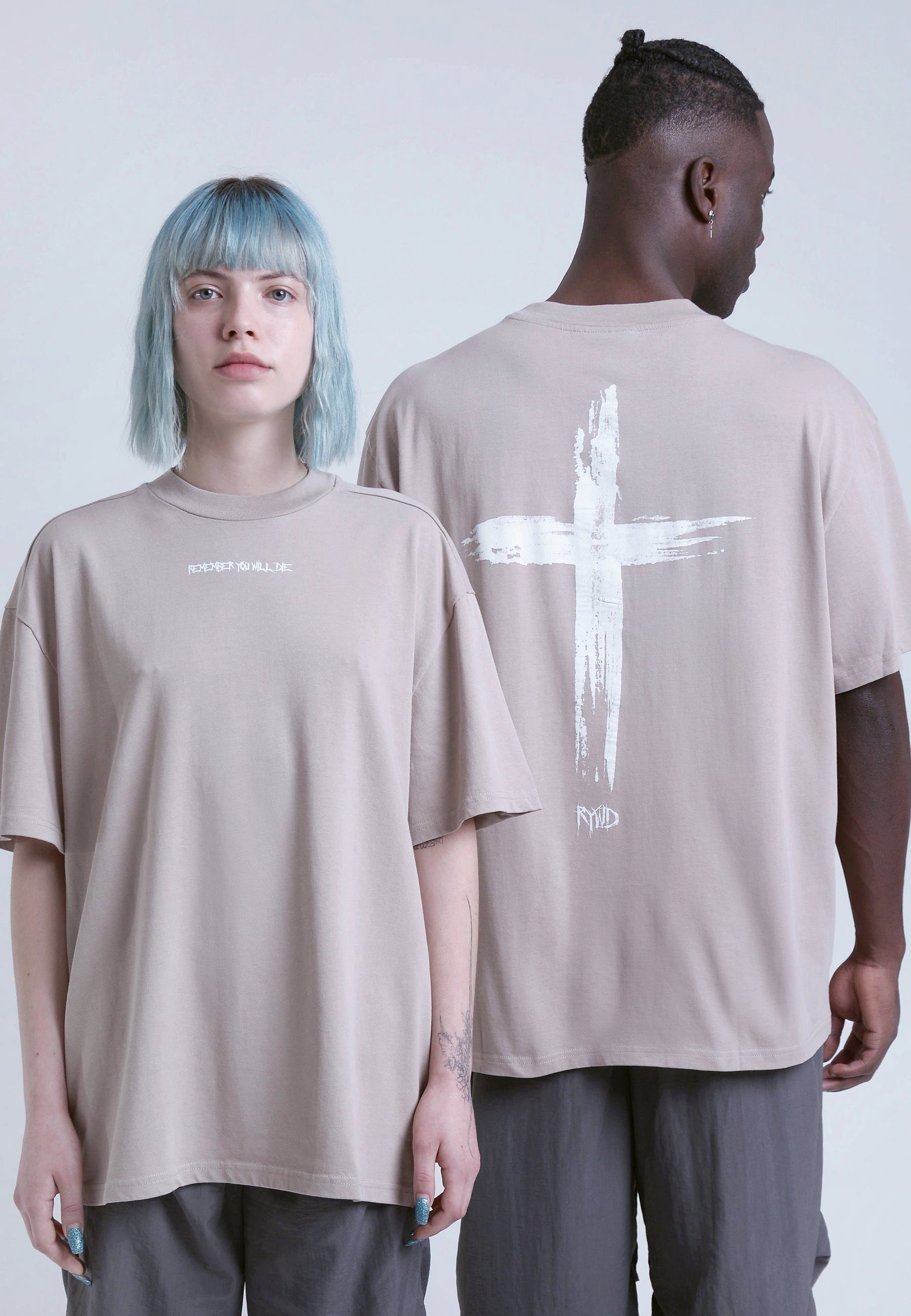 T-Shirt will you - die Remember T-Shirt Beige RYWD Cross