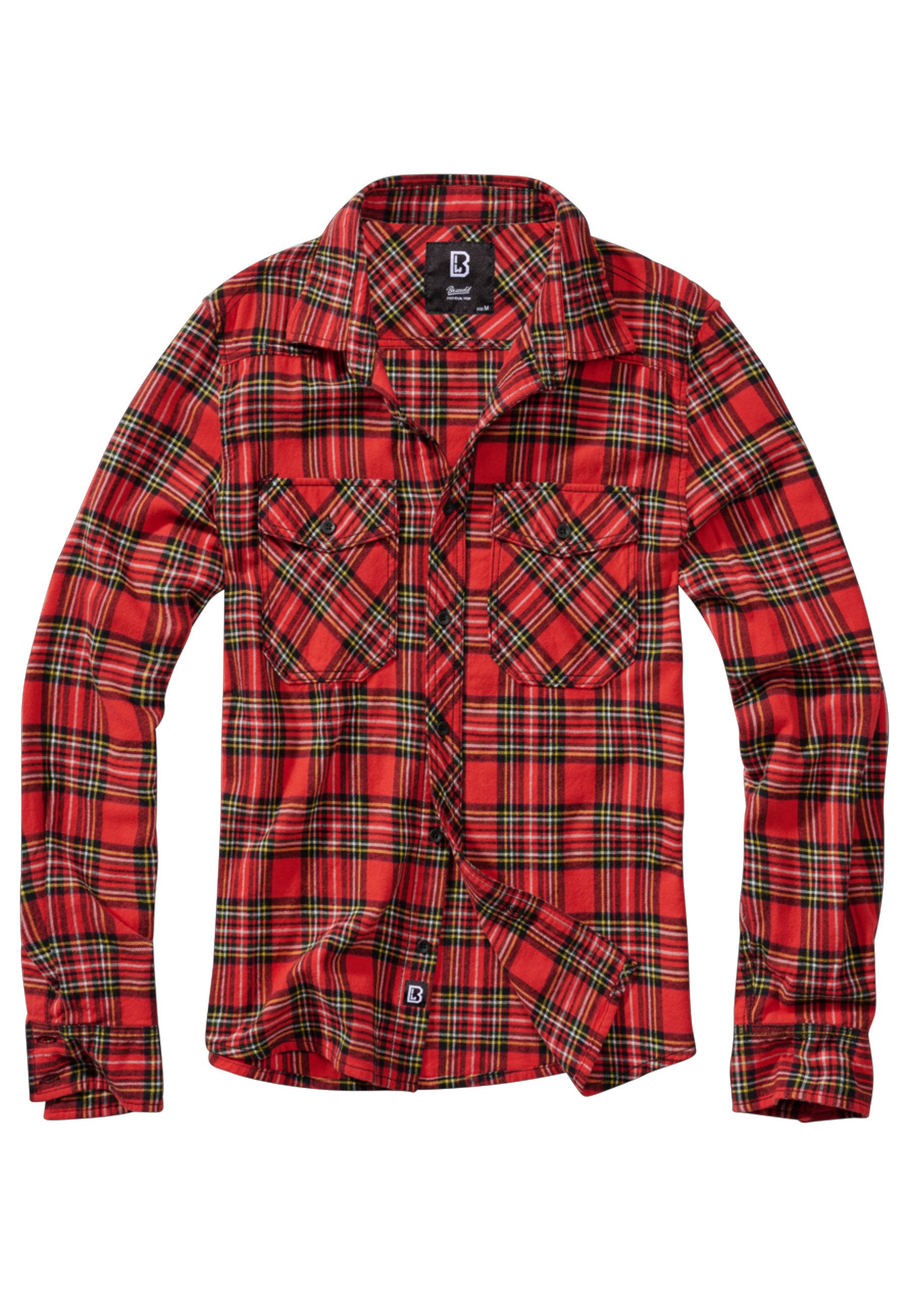 Langarmhemd Brandit Herren Checked Shirt