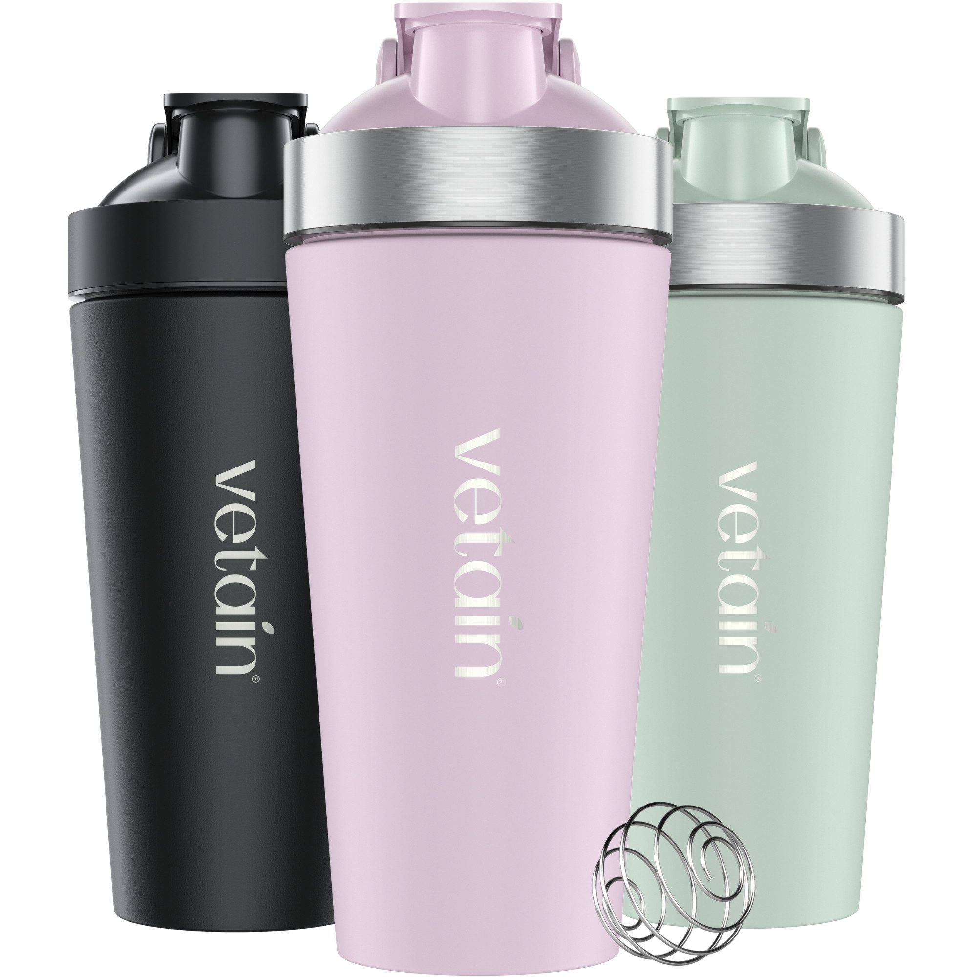 VETAIN Protein Шейкер Edelstahl 700ml - 100% Auslaufsicher, Außen gravierte Messskala - Frei von BPA & DEHP - Spülmaschinenfest